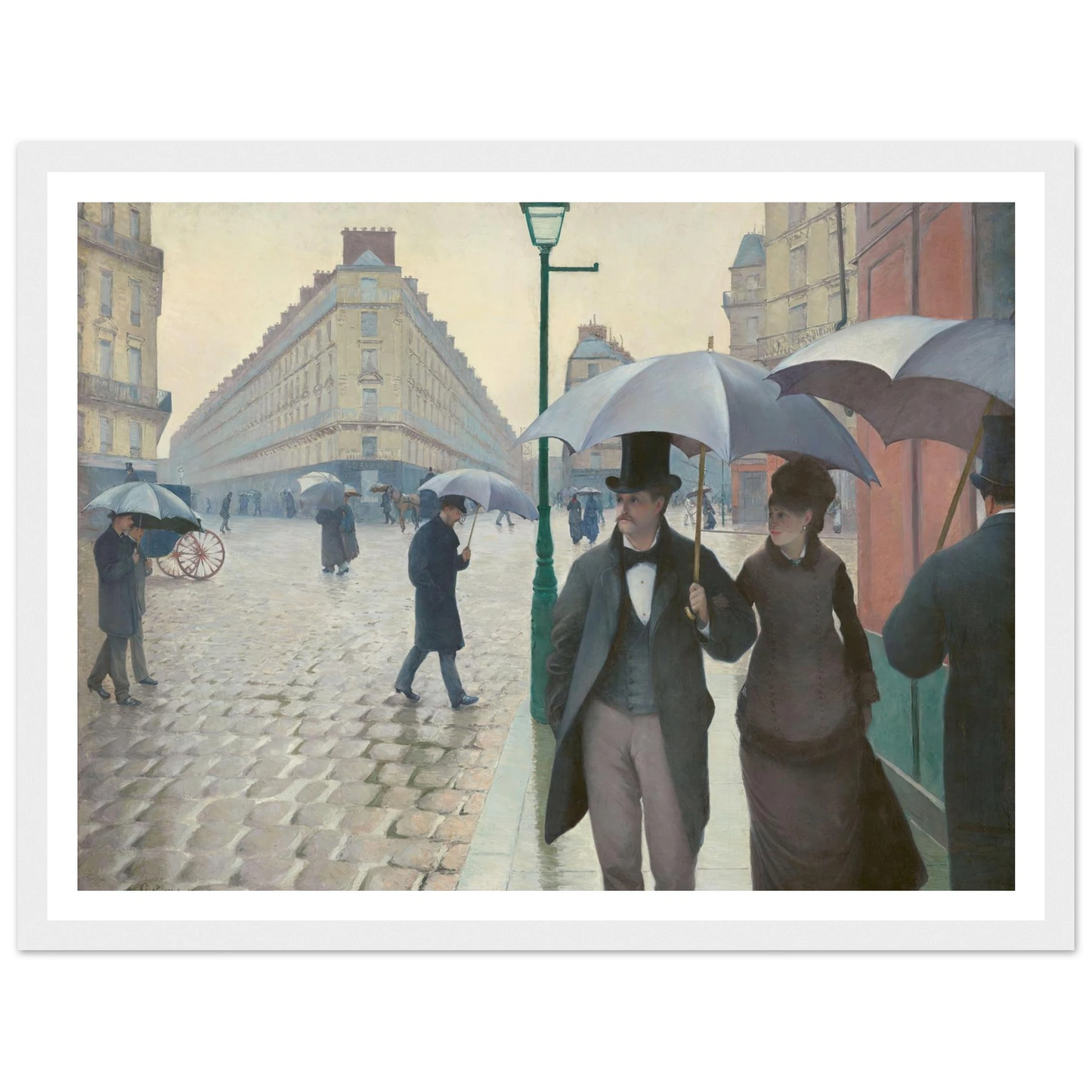Paris Street; Rainy Day Art Print | Gustave Caillebotte-Quipham Collections