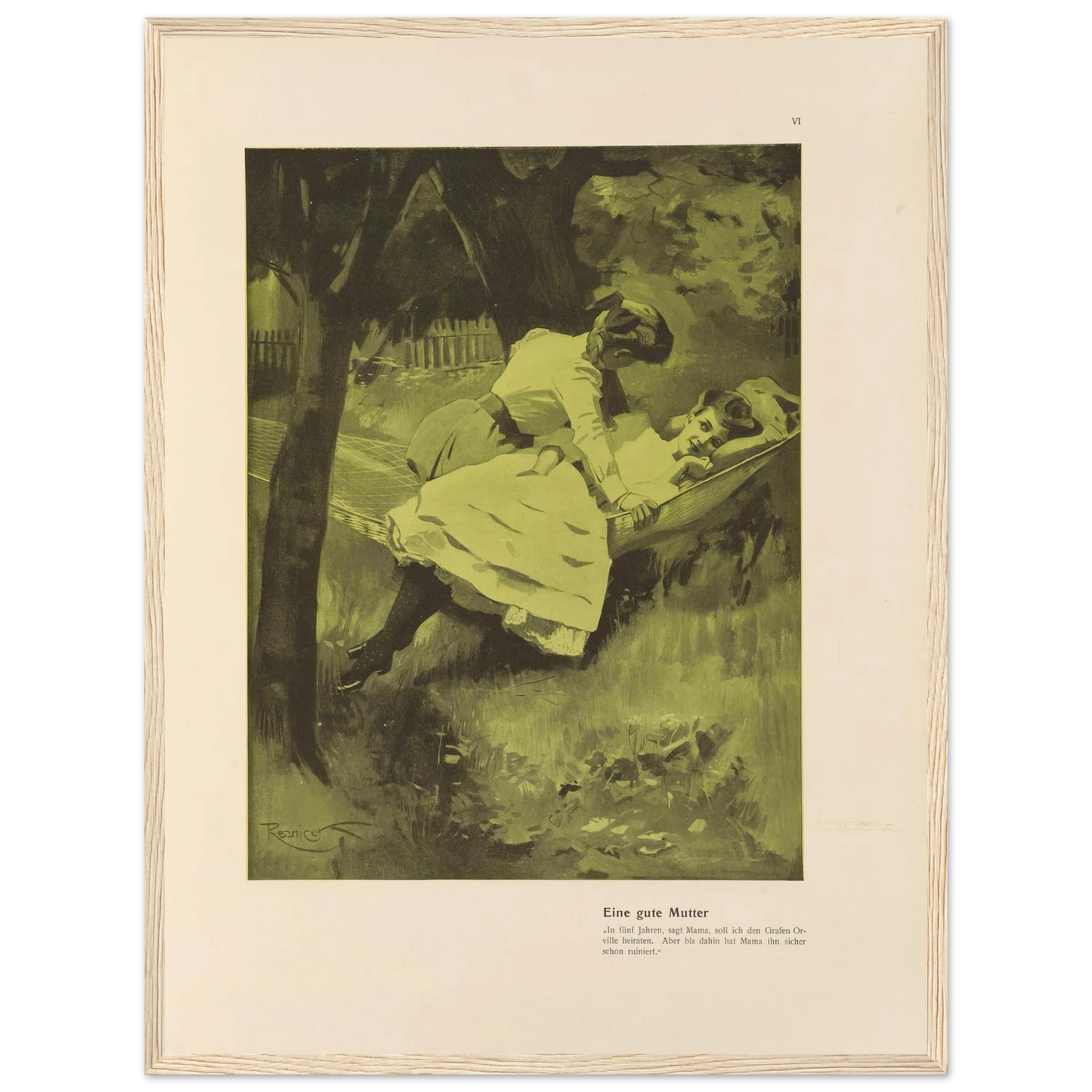 Eine gute Mutter (1908) Art Print | Ferdinand Freiherr von Reznicek-Quipham Collections