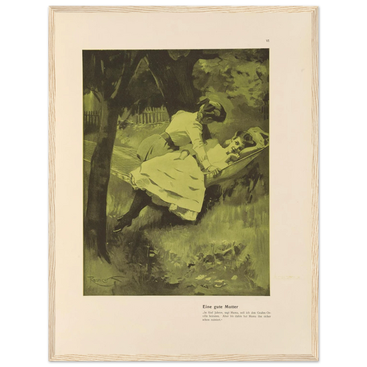 Eine gute Mutter (1908) Art Print | Ferdinand Freiherr von Reznicek-Quipham Collections