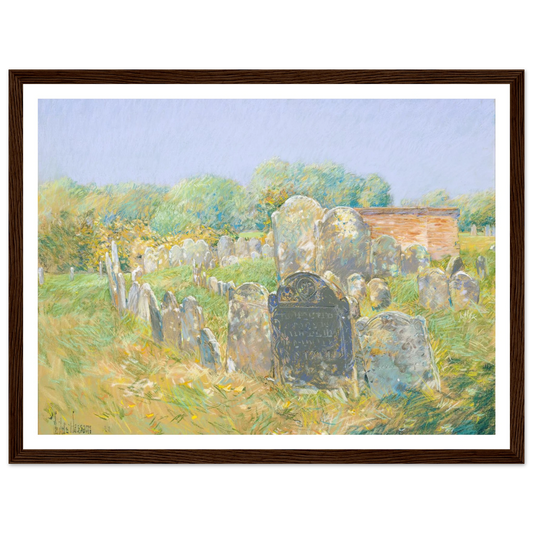 Colonial Graveyard at Lexington (ca. 1891) Art Print | Childe Hassam-Quipham Collections