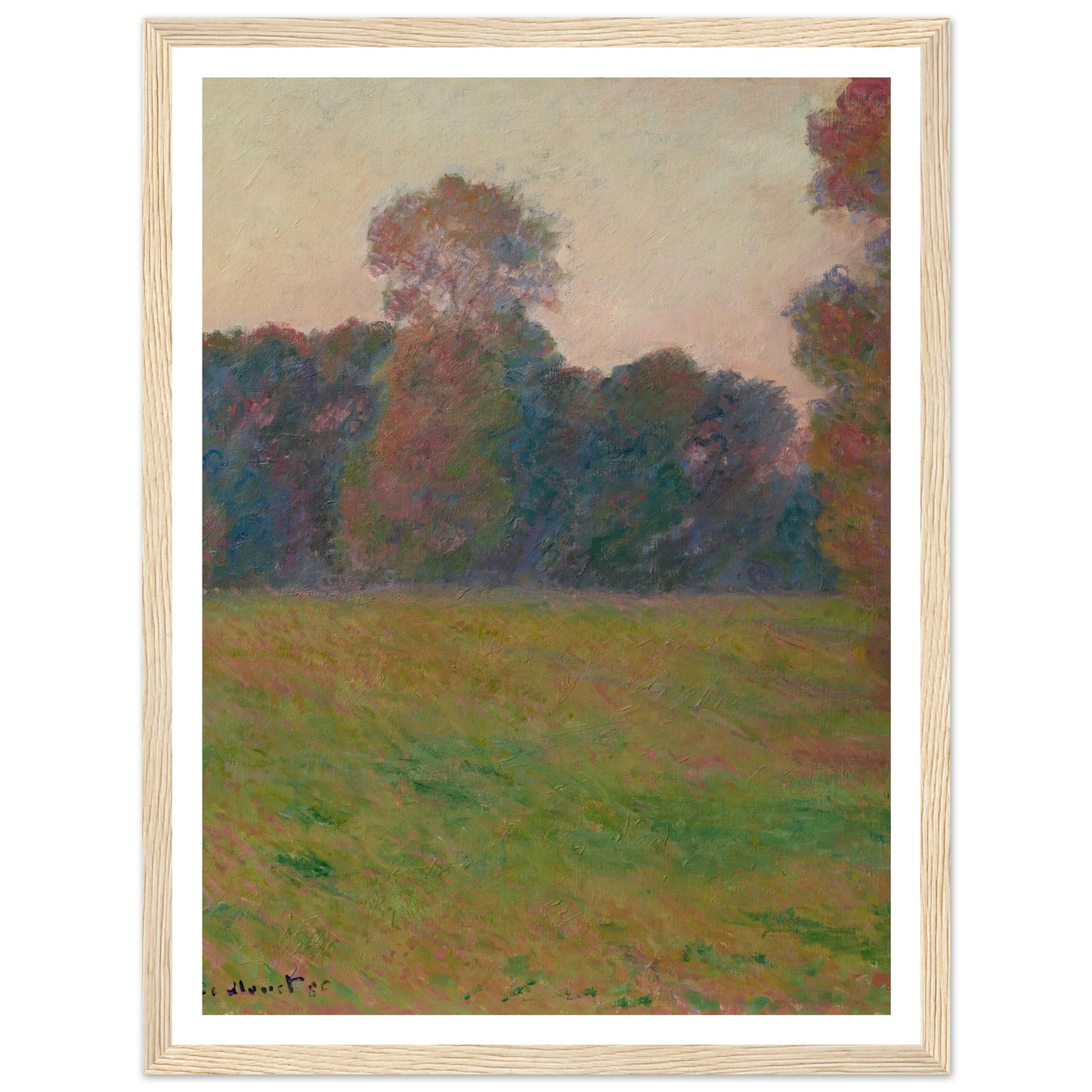 Prairie à Giverny (1886) Art Print | Claude Monet-Quipham Collections