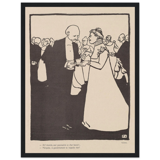 1er août 1903. Art Print | Felix Vallotton - Framed Poster - 30x40 cm / 12x16″ - Black frame