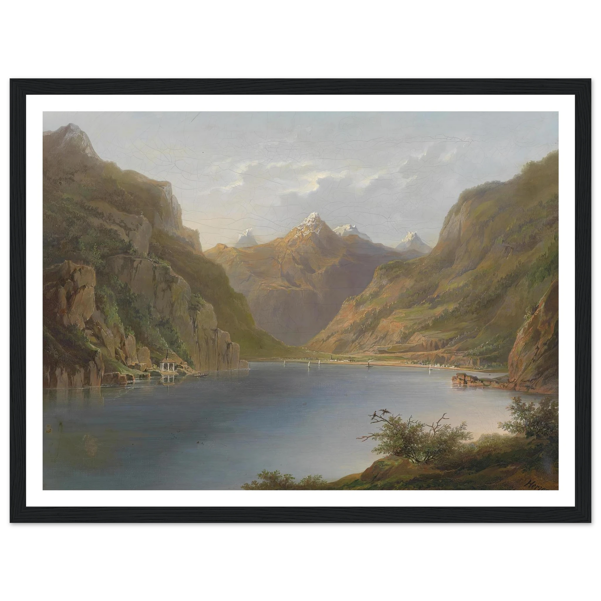 Vierwaldstättersee (1882) Art Print | Hermann Ottomar Herzog-Quipham Collections