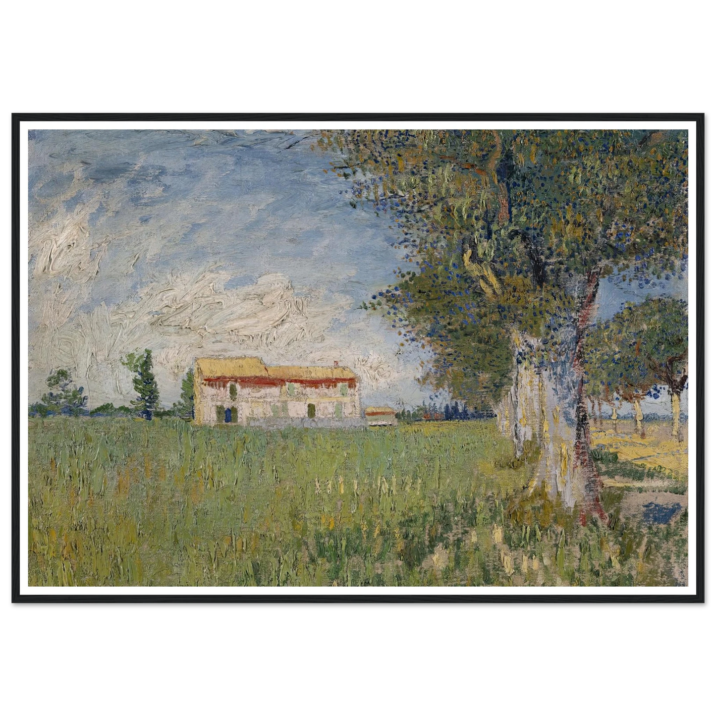 Farmhouse in a wheat field (1888) Art Print | Vincent van Gogh-Quipham Collections