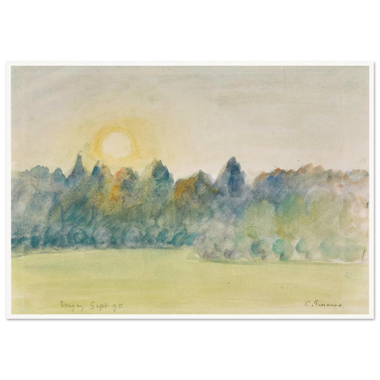 Eragny (1890) Art Print | Camille Pissarro-Quipham Collections