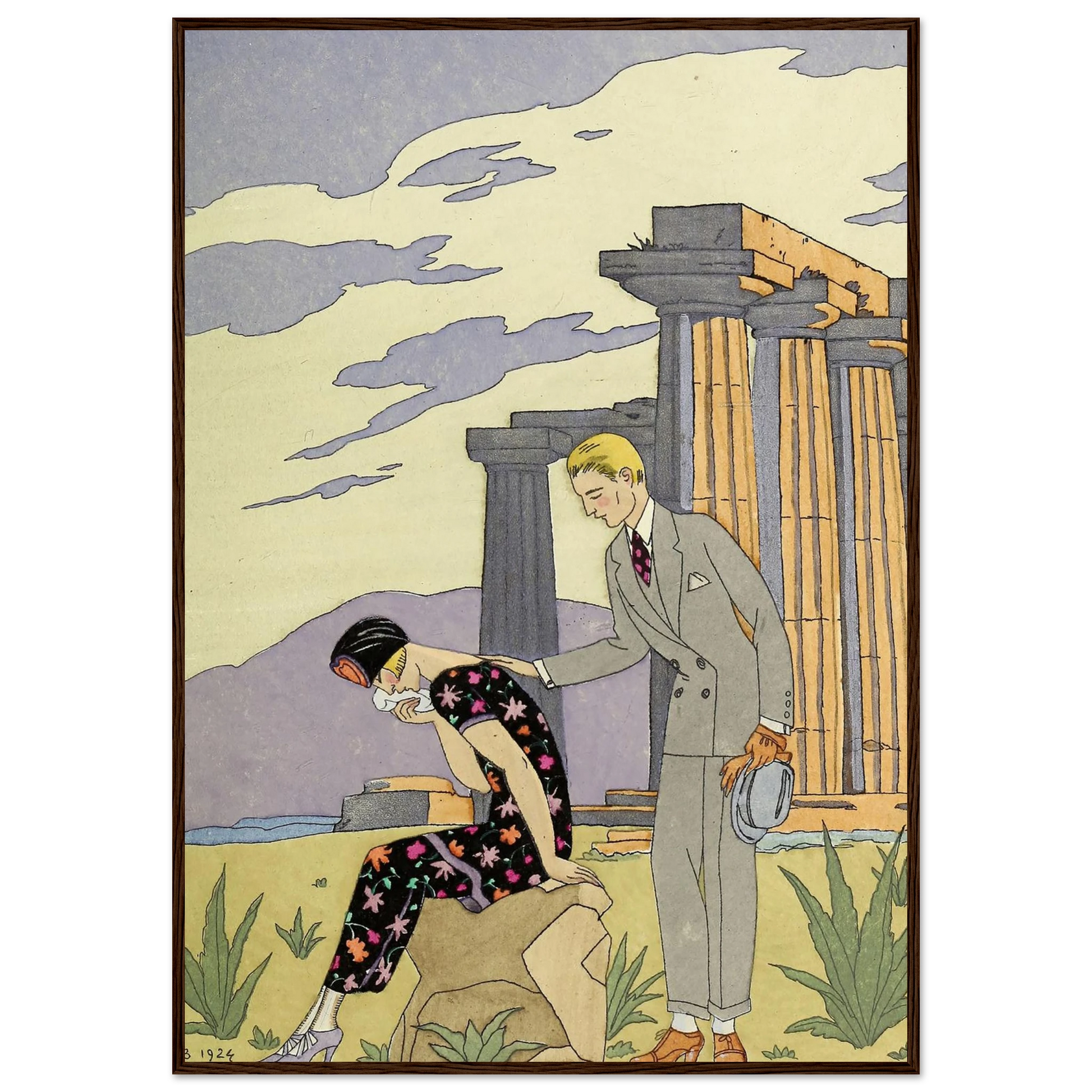 Falbalas et fanfreluches, Paestum (1925) Art Print | George Barbier-Quipham Collections