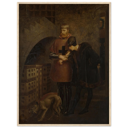 Louis XI of France visiting Cardinal Balue in his iron cage (1883) Art Print | Jean Leon Gerome-Quipham Collections