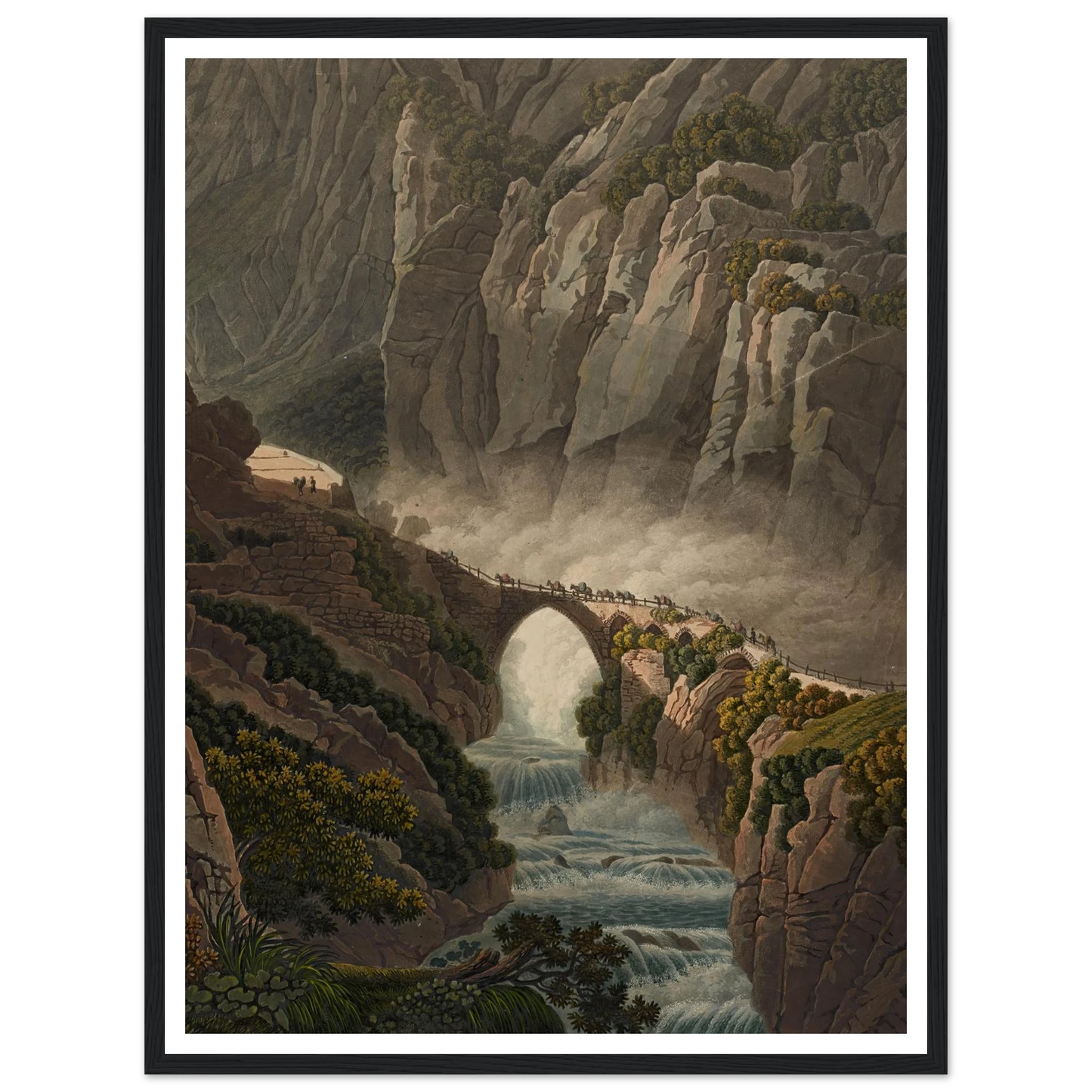 Le Pont du Diable au St. Gotthard Art Print | Peter Birmann-Quipham Collections