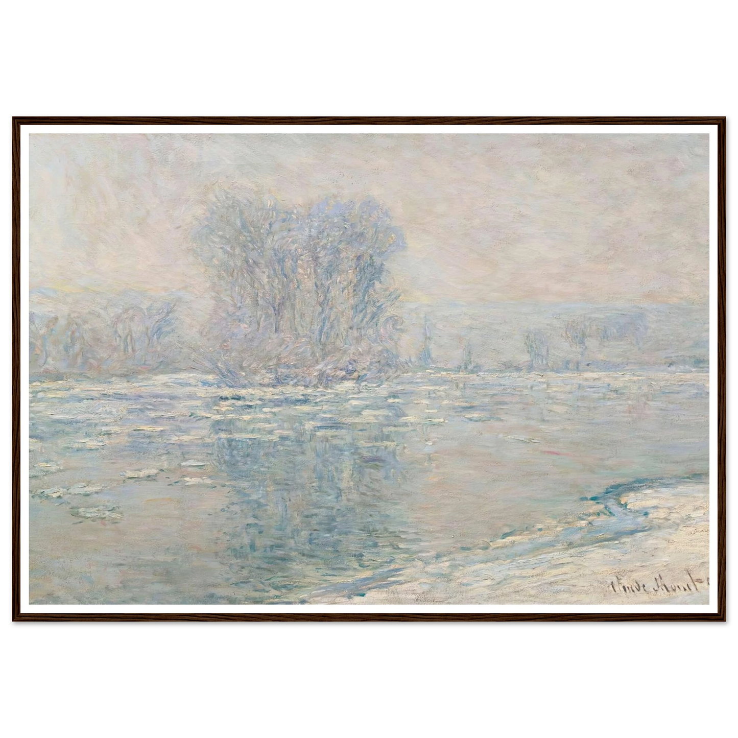 Glaçons, Effet Blanc (1893) Art Print | Claude Monet-Quipham Collections