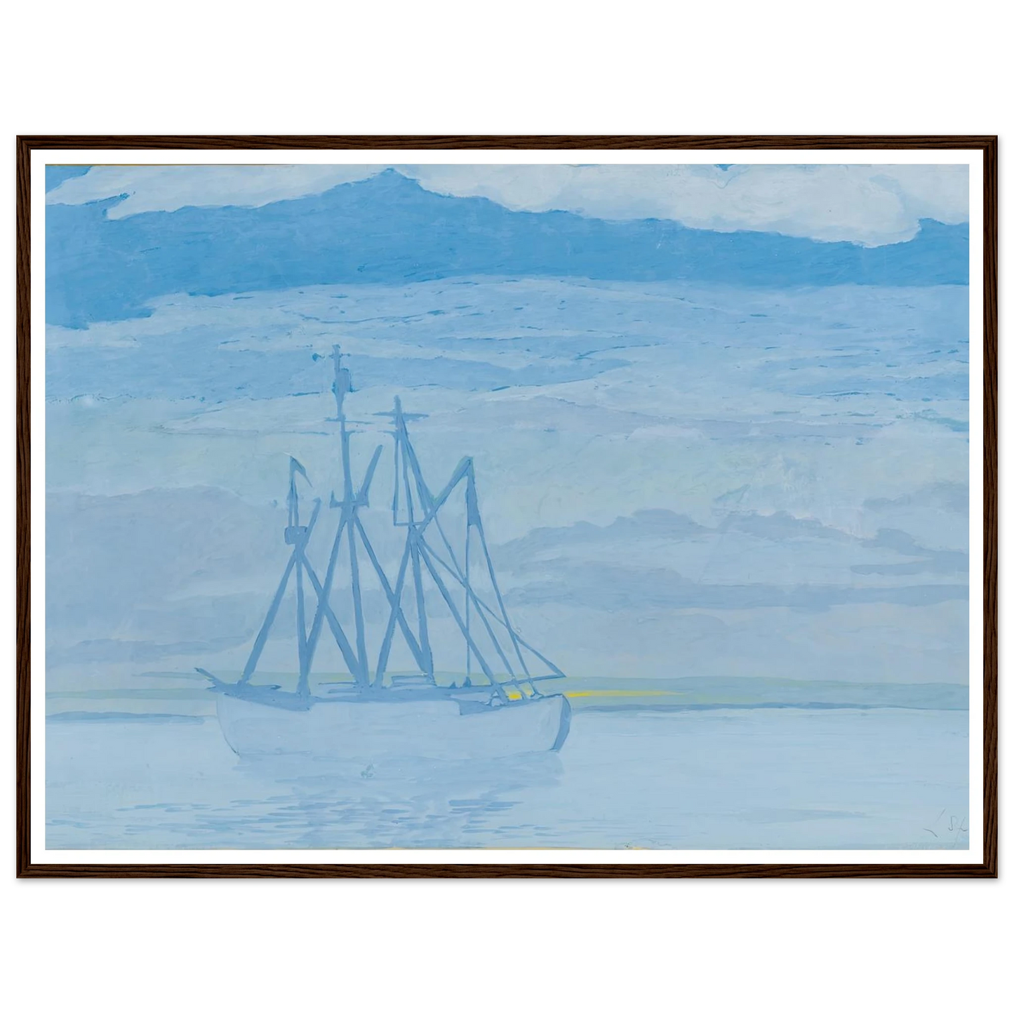 Chalutier sur la mer (1921) Art Print | Leon Spilliaert-Quipham Collections