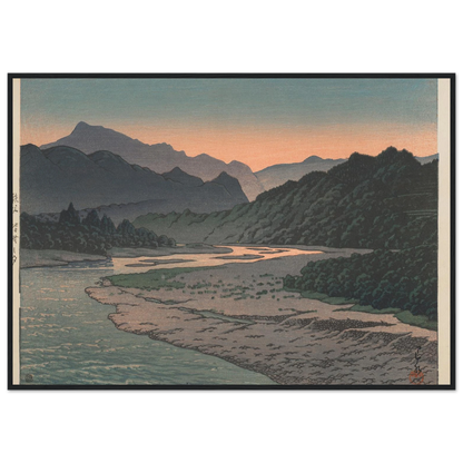 Chichibu Minano no yu (Evening at Minano, Chichibu) (1946) Art Print | Kawase Hasui-Quipham Collections