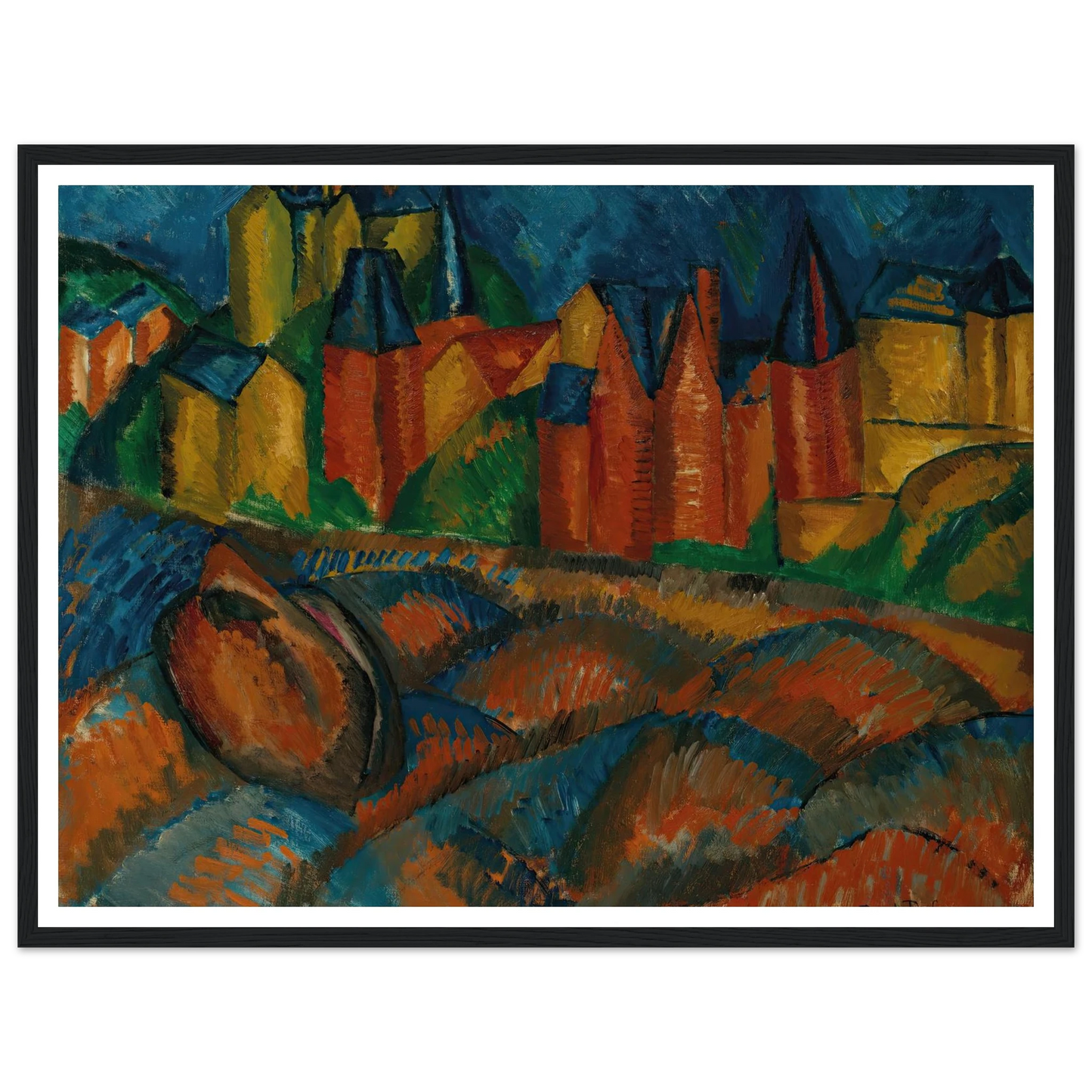 Sainte-Adresse, la plage (1909) Art Print | Raoul Dufy-Quipham Collections