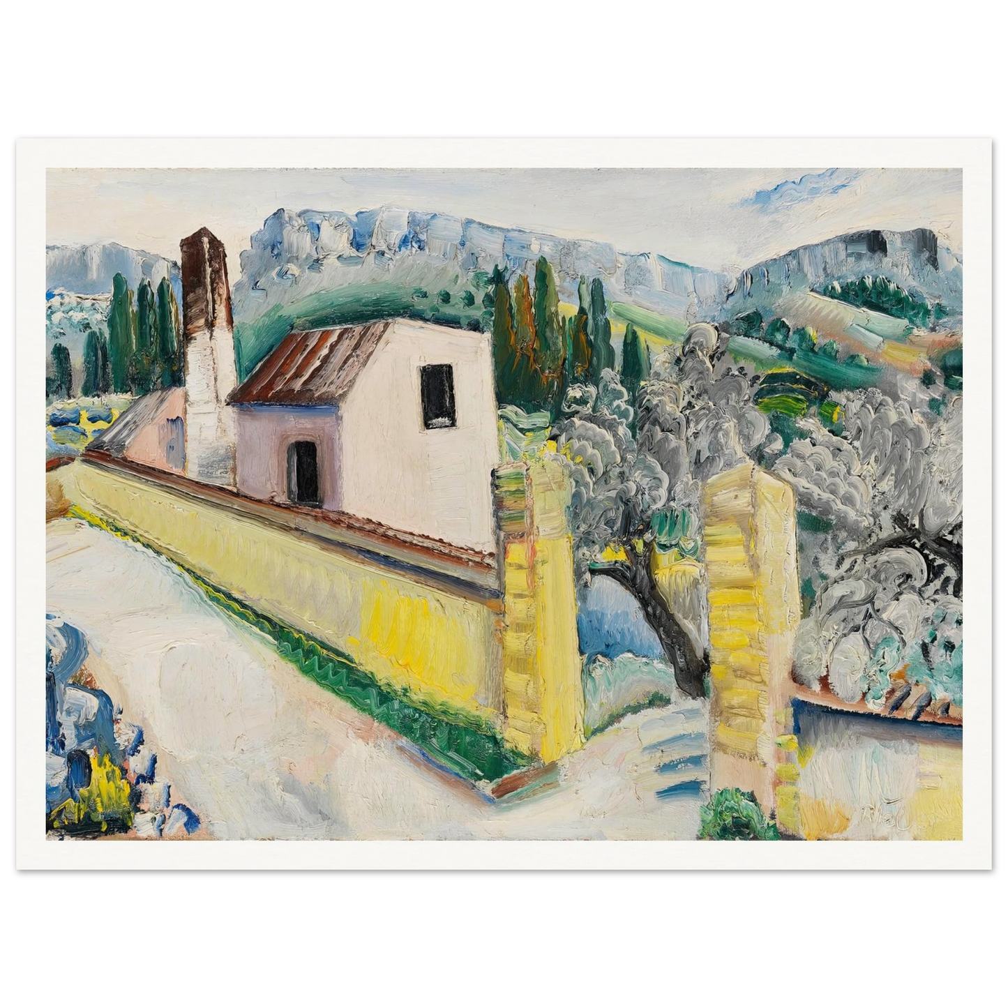 Landschaft bei Cassis (1931) Art Print | Paul Kleinschmidt-Quipham Collections