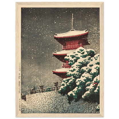 Izumo, Yasugi Kiyomizu (Yasugi Kiyomizu Temple at Izumo) (1926) Art Print | Kawase Hasui-Quipham Collections