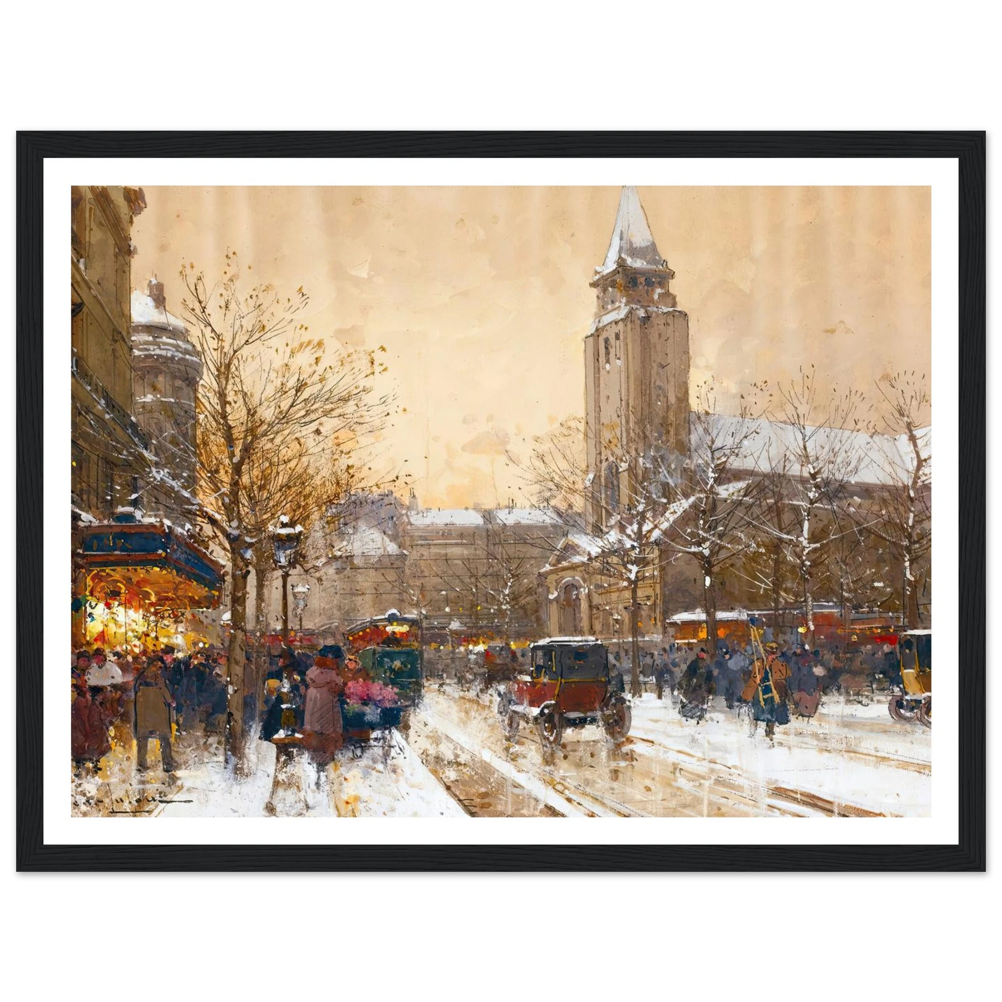 Boulevard Saint-Germain, Paris Art Print | Eugene Galien Laloue-Quipham Collections
