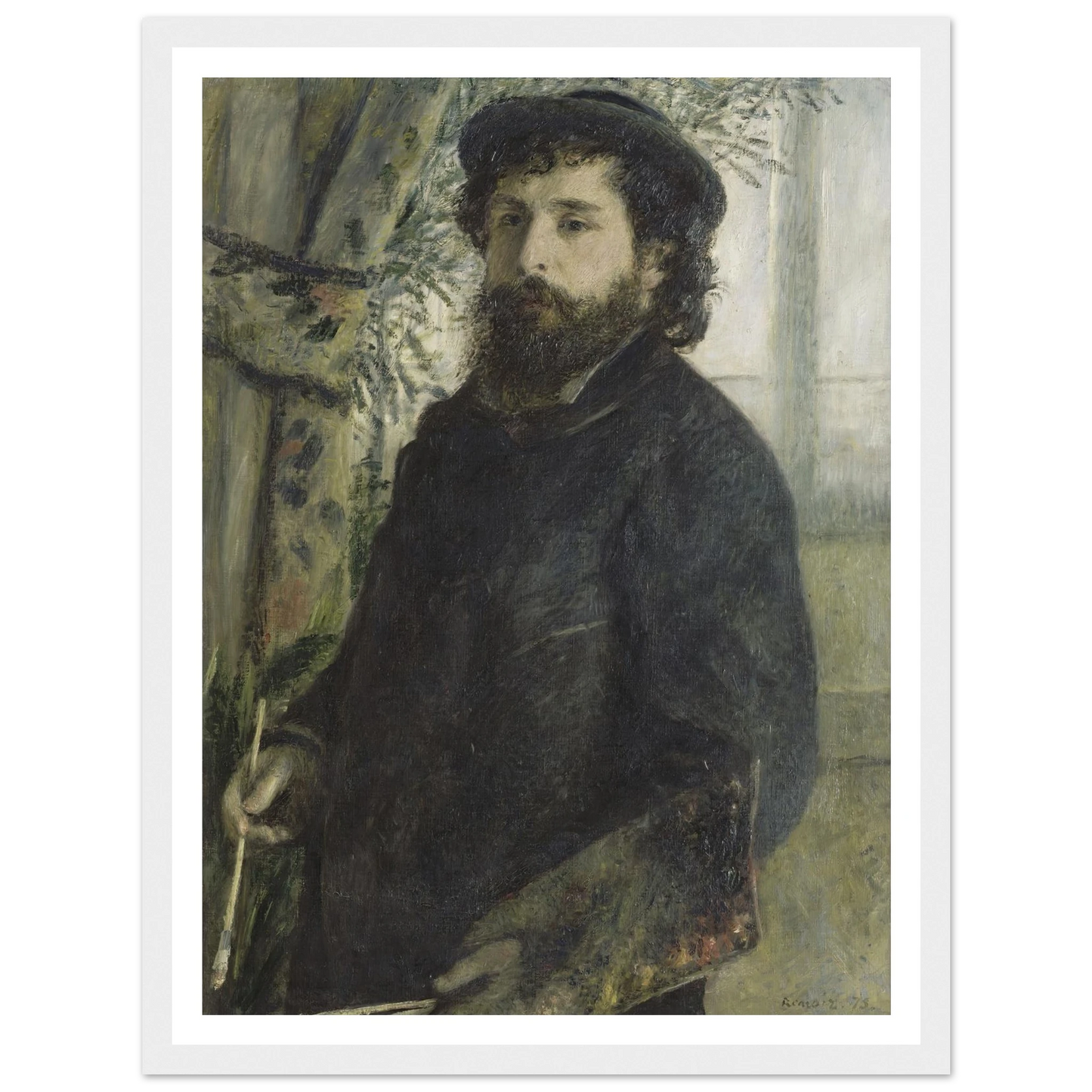 Claude Monet (1875) Art Print | Pierre Auguste Renoir-Quipham Collections