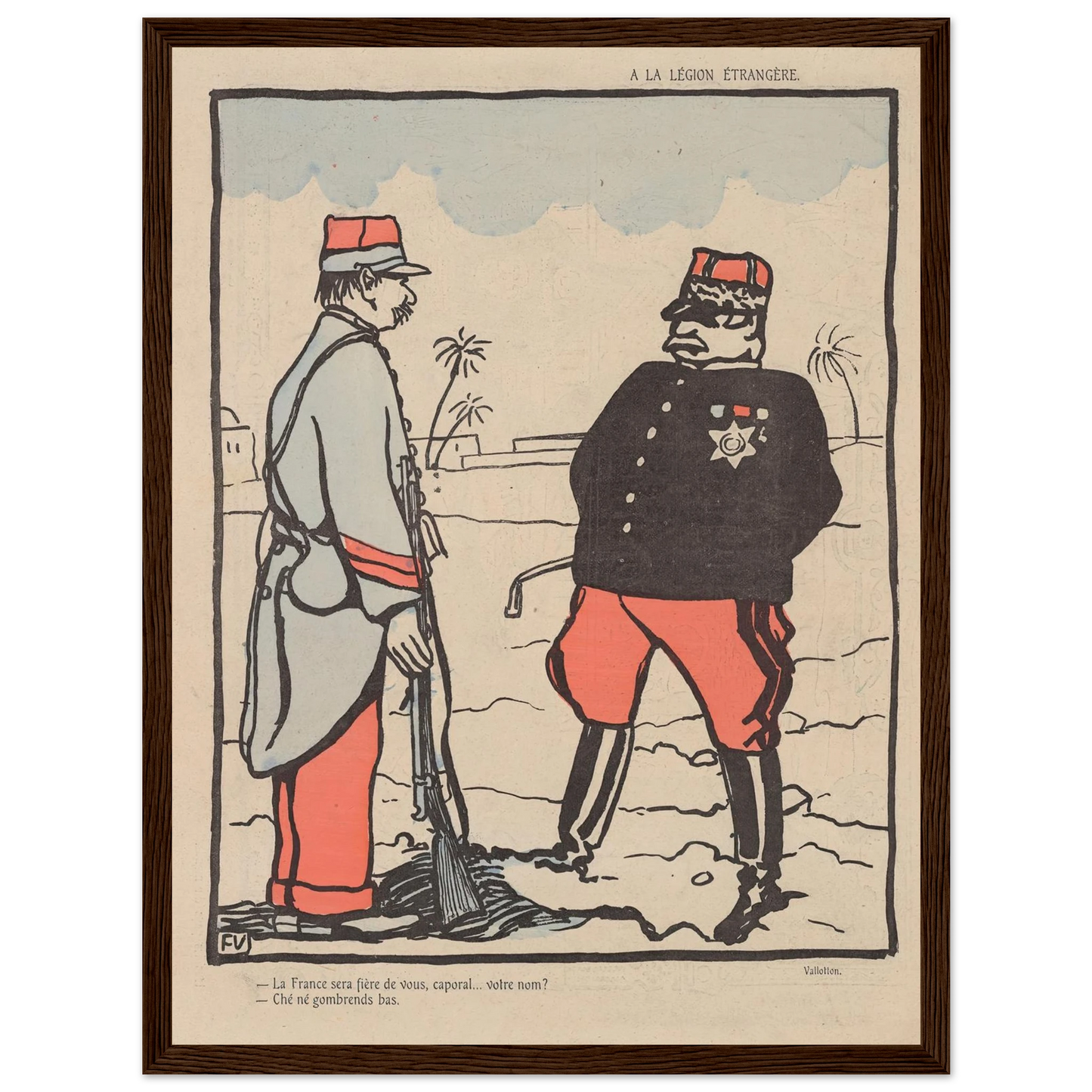 20 juin 1903 Art Print | Felix Vallotton - Framed Poster - 30x40 cm / 12x16″ - Black frame