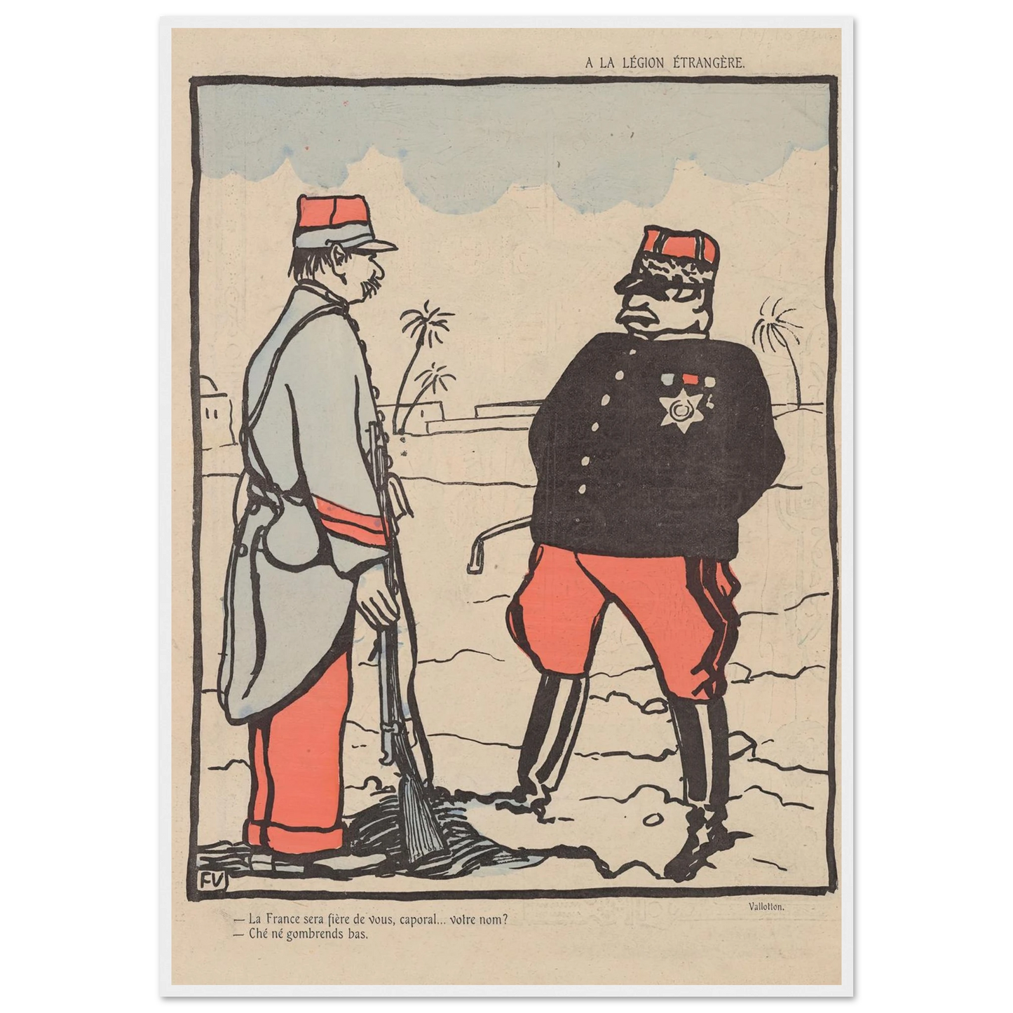 20 juin 1903 Art Print | Felix Vallotton - Framed Poster - 30x40 cm / 12x16″ - Black frame