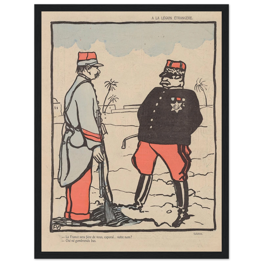 20 juin 1903 Art Print | Felix Vallotton - Framed Poster - 30x40 cm / 12x16″ - Black frame