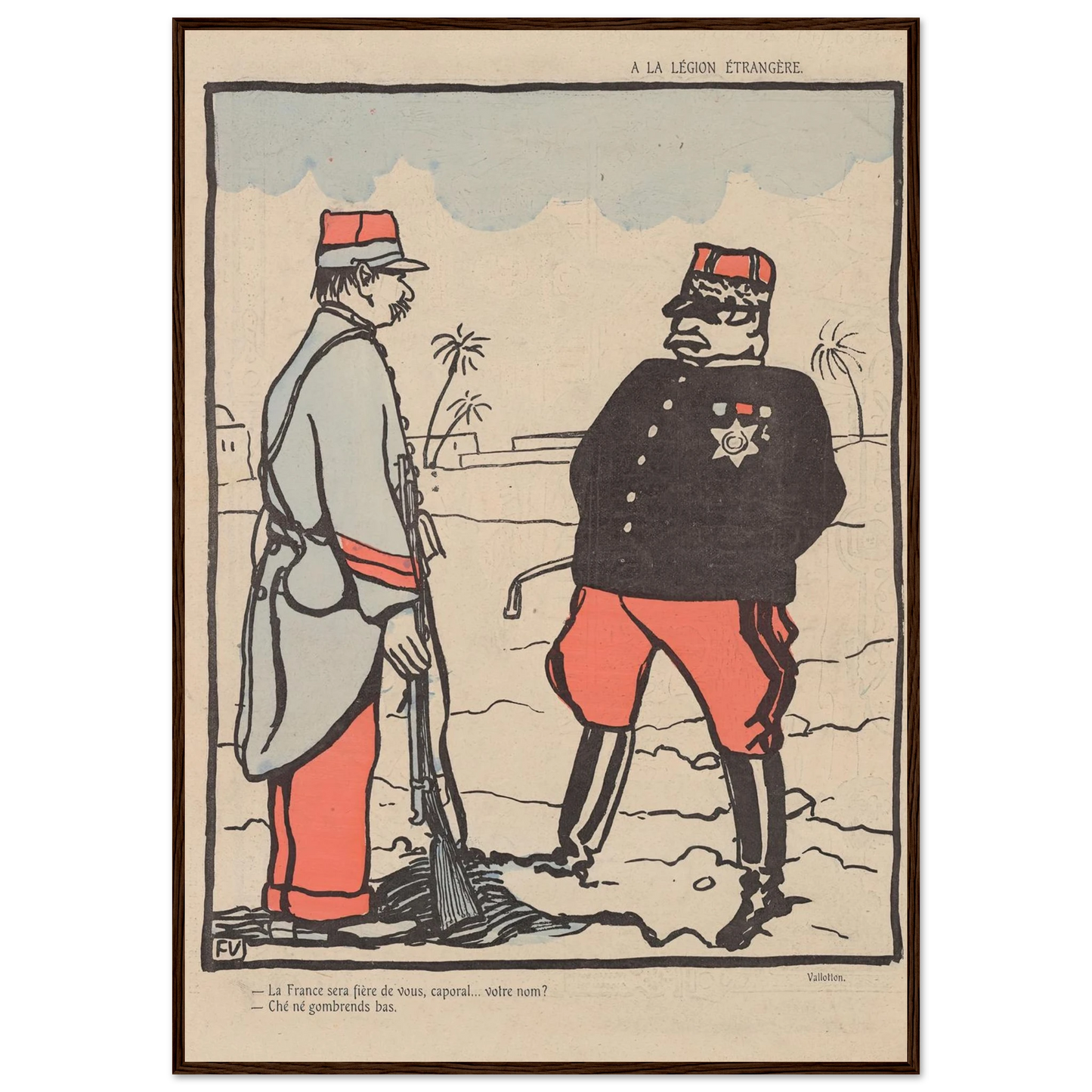 20 juin 1903 Art Print | Felix Vallotton - Framed Poster - 30x40 cm / 12x16″ - Black frame