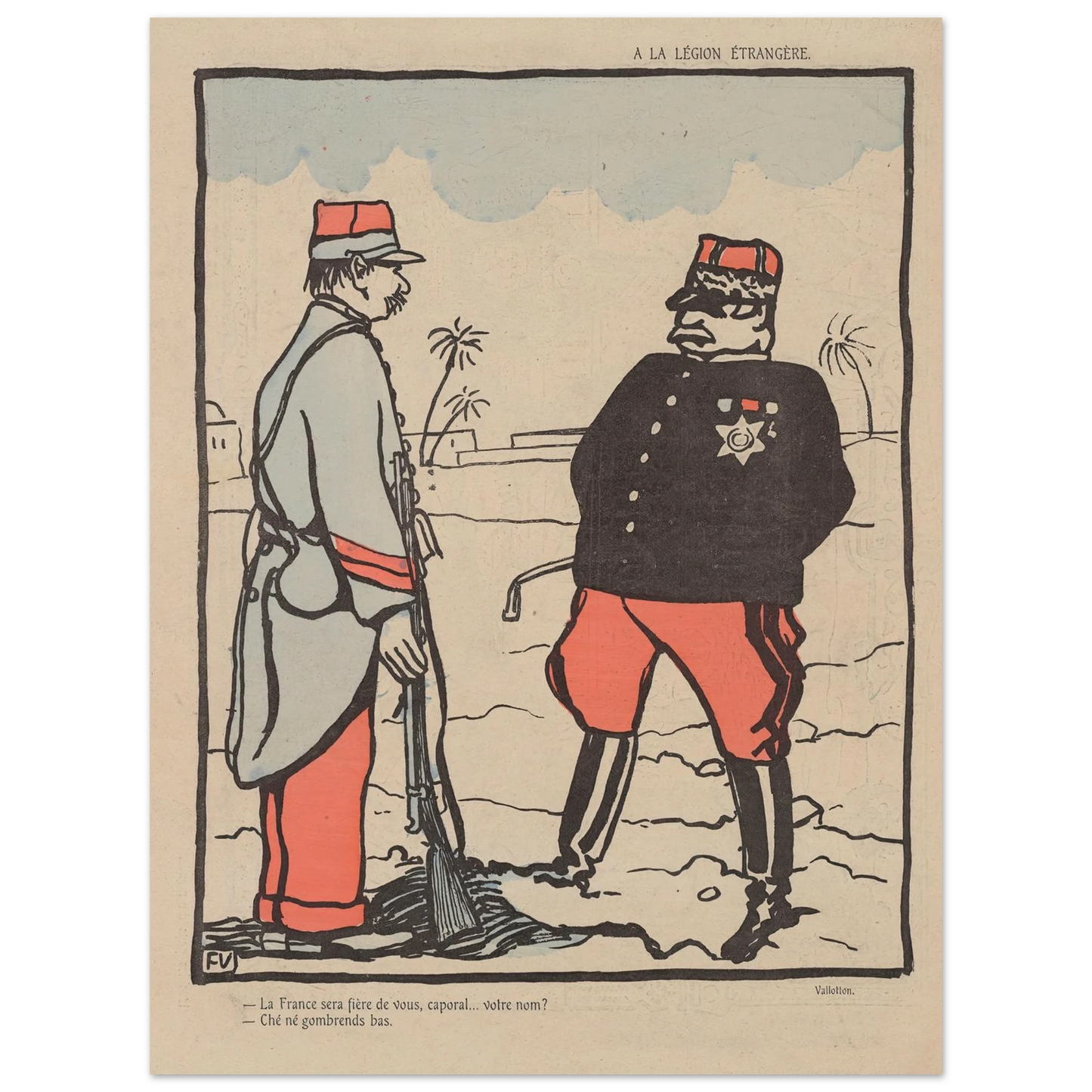 20 juin 1903 Art Print | Felix Vallotton - Framed Poster - 30x40 cm / 12x16″ - Black frame