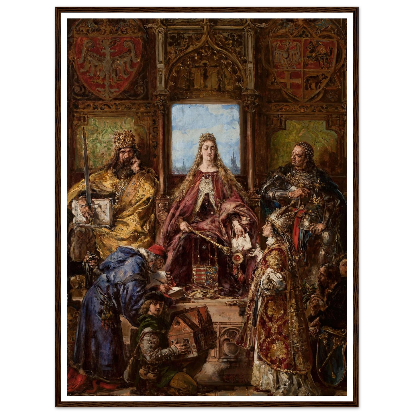 Founding of the Academy, 1361–1399–1400 AD, from the series “History of Civilization in Poland” (1888) Art Print | Jan Matejko-Quipham Collections