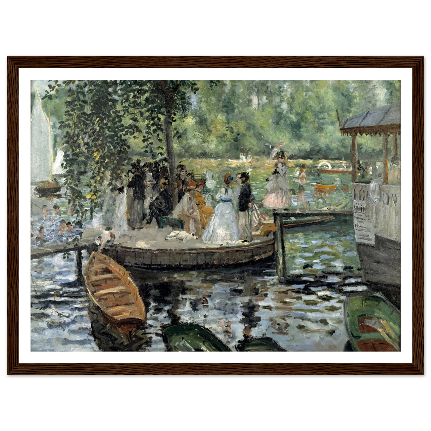 La Grenouillère Art Print | Pierre Auguste Renoir-Quipham Collections