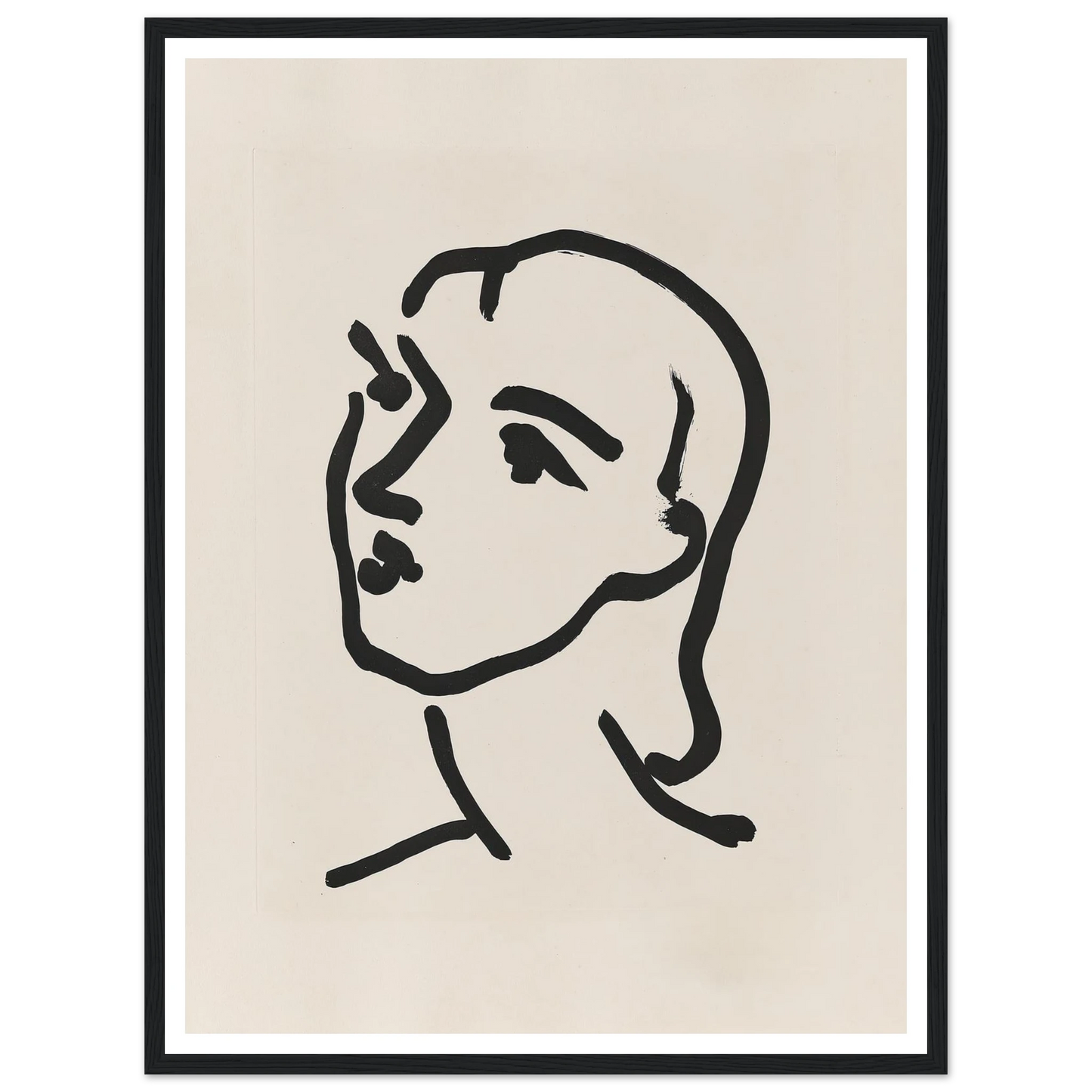 Nadia aux cheveux lisses (1948) Art Print | Henri Matisse-Quipham Collections