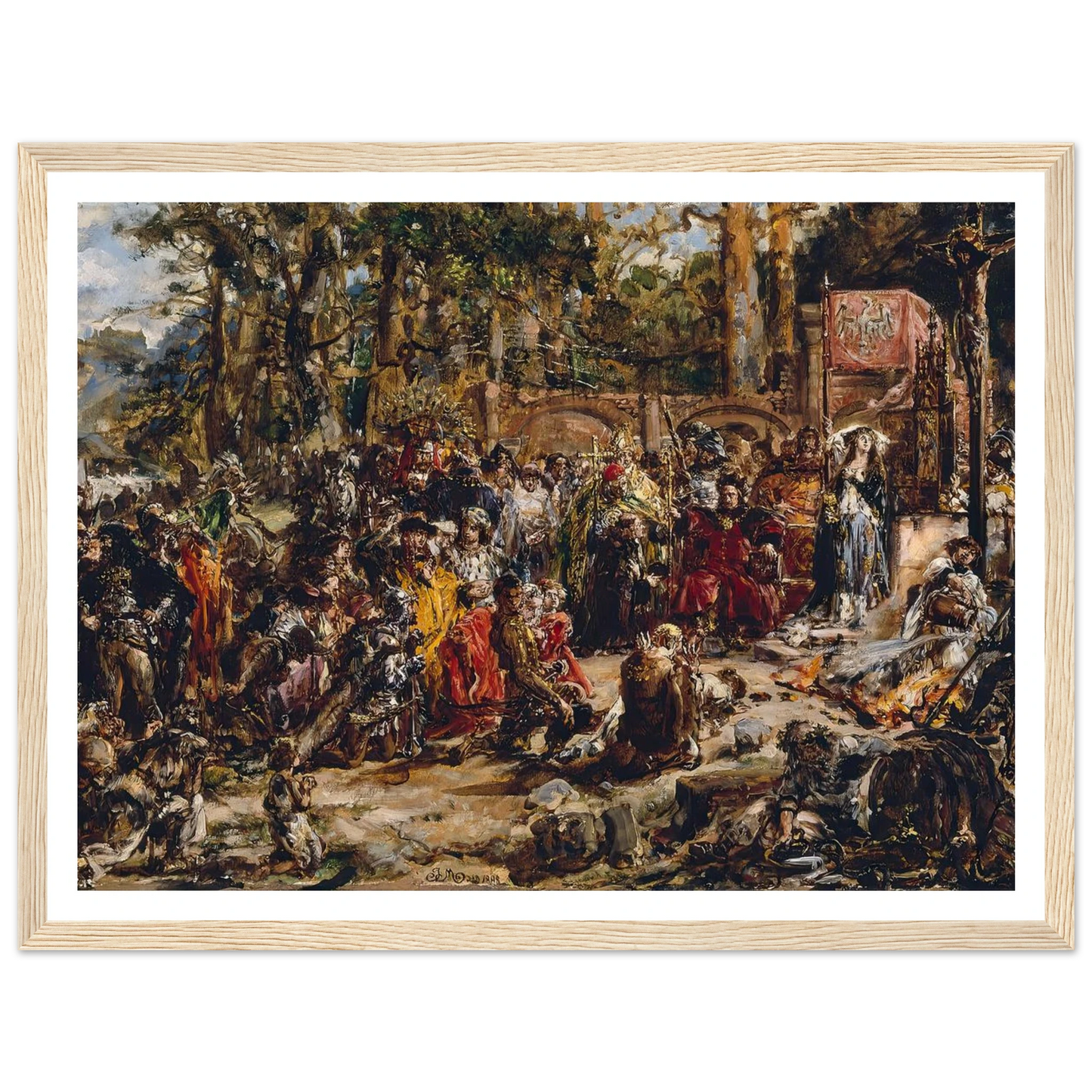 Baptism of Lithuania, from the series “History of Civilization in Poland” (1888) Art Print | Jan Matejko-Quipham Collections