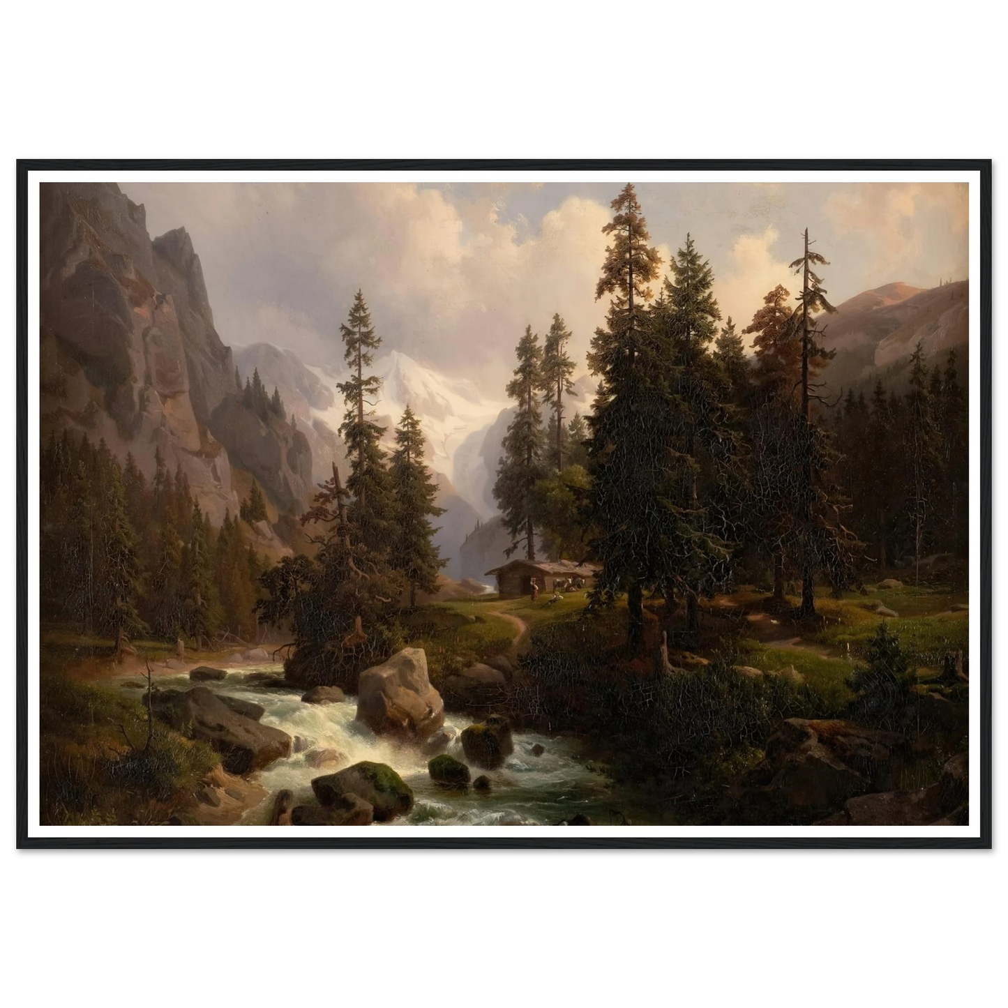 Dale in the High Alps at Gastein (1850) Art Print | August Behrendsen-Quipham Collections