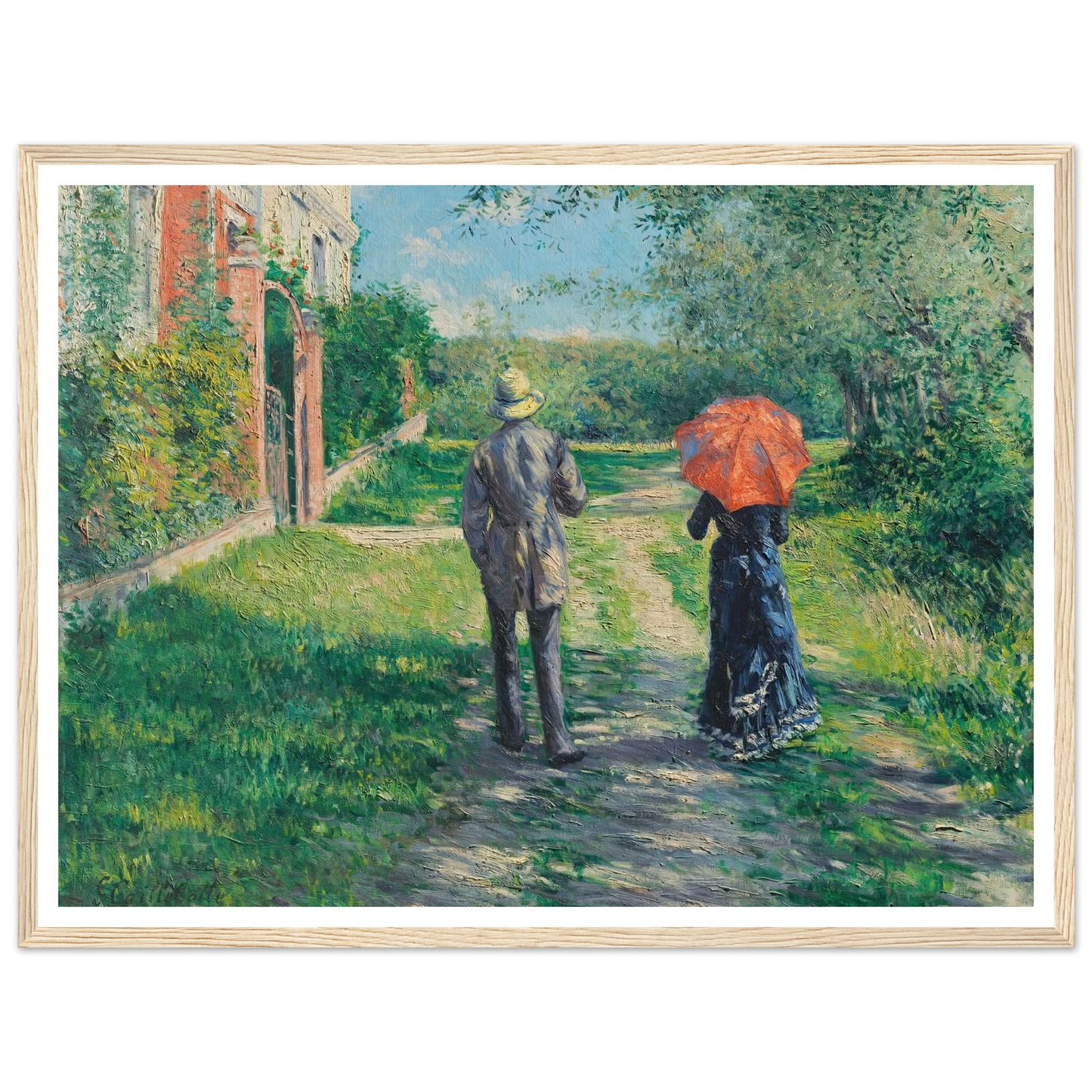 Chemin Montant (1881) Art Print | Gustave Caillebotte-Quipham Collections