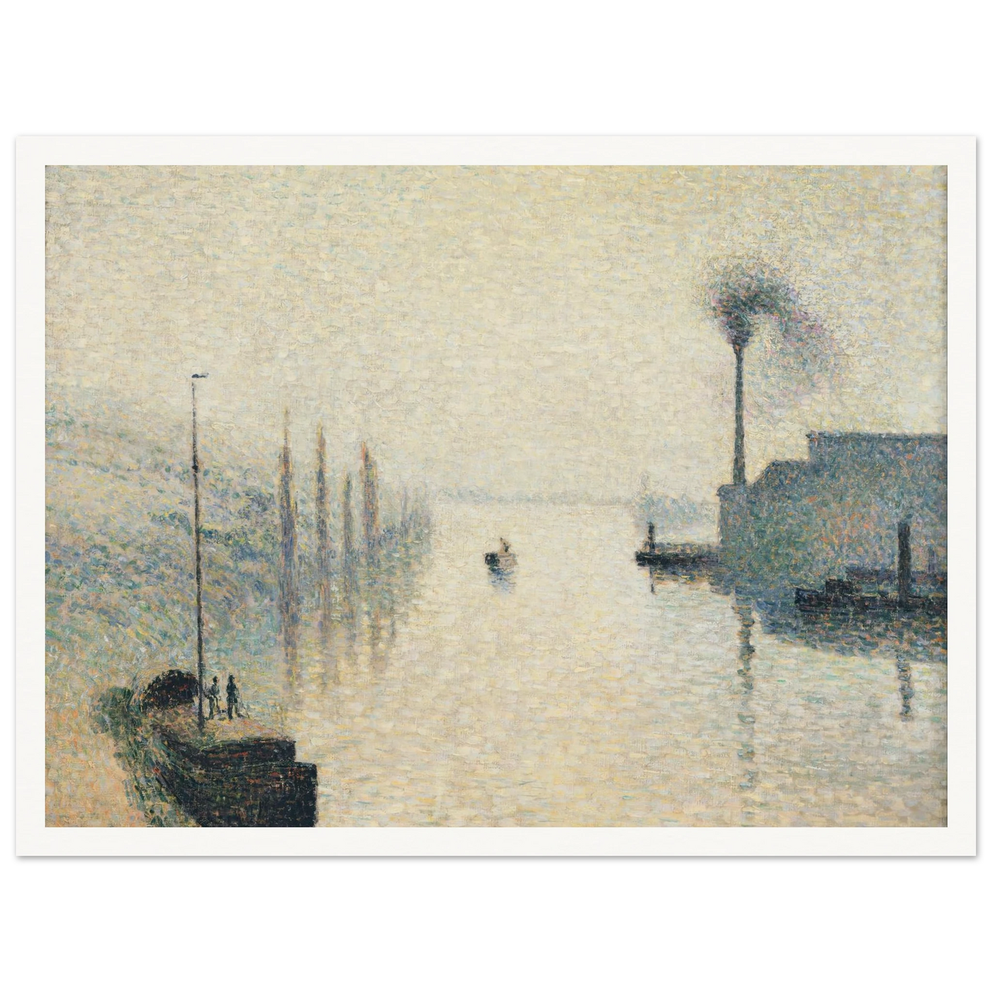 L’Île Lacroix, Rouen (The Effect of Fog) Art Print | Camille Pissarro-Quipham Collections