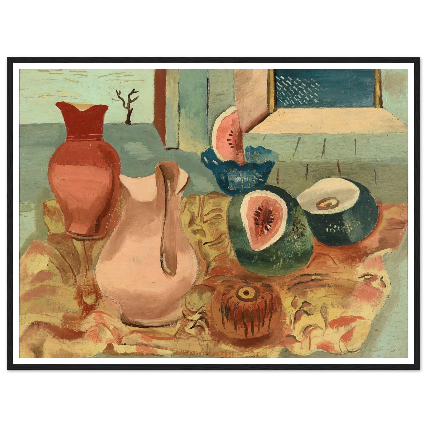 Cut melons (circa 1931) Art Print | Frances Hodgkins-Quipham Collections