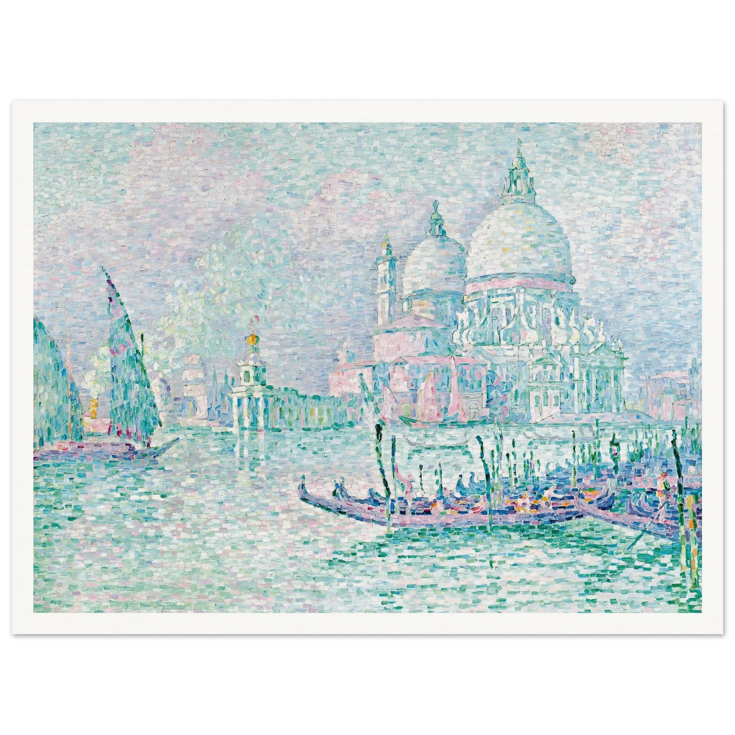Venise. La Salute. Vert (1908) Art Print | Paul Signac-Quipham Collections