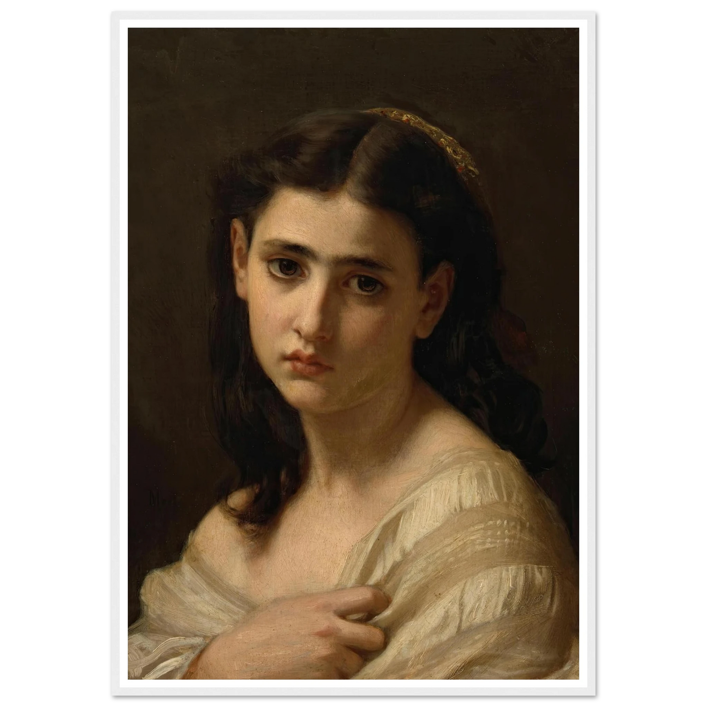 Thoughts far away (1864) Art Print | Hugues Merle-Quipham Collections