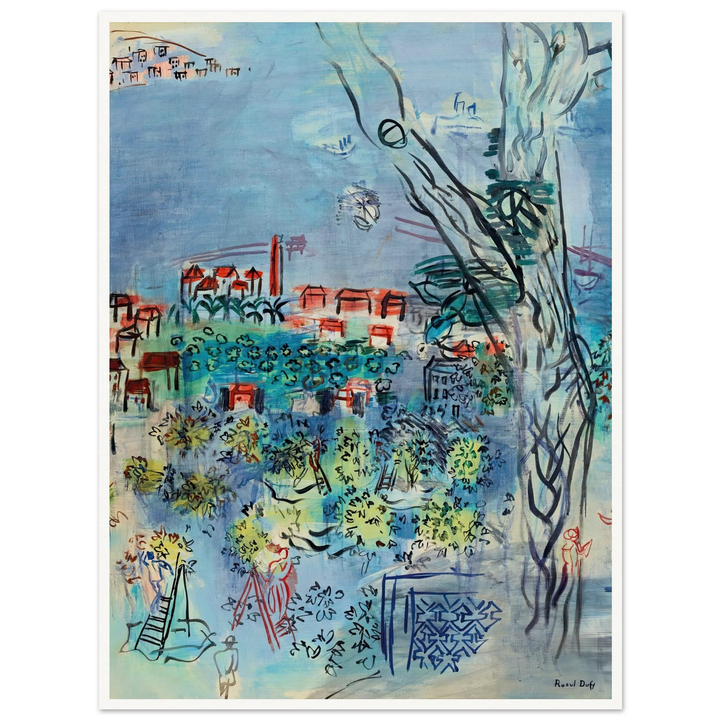 Etude pour Golfe-Juan (1926) Art Print | Raoul Dufy-Quipham Collections