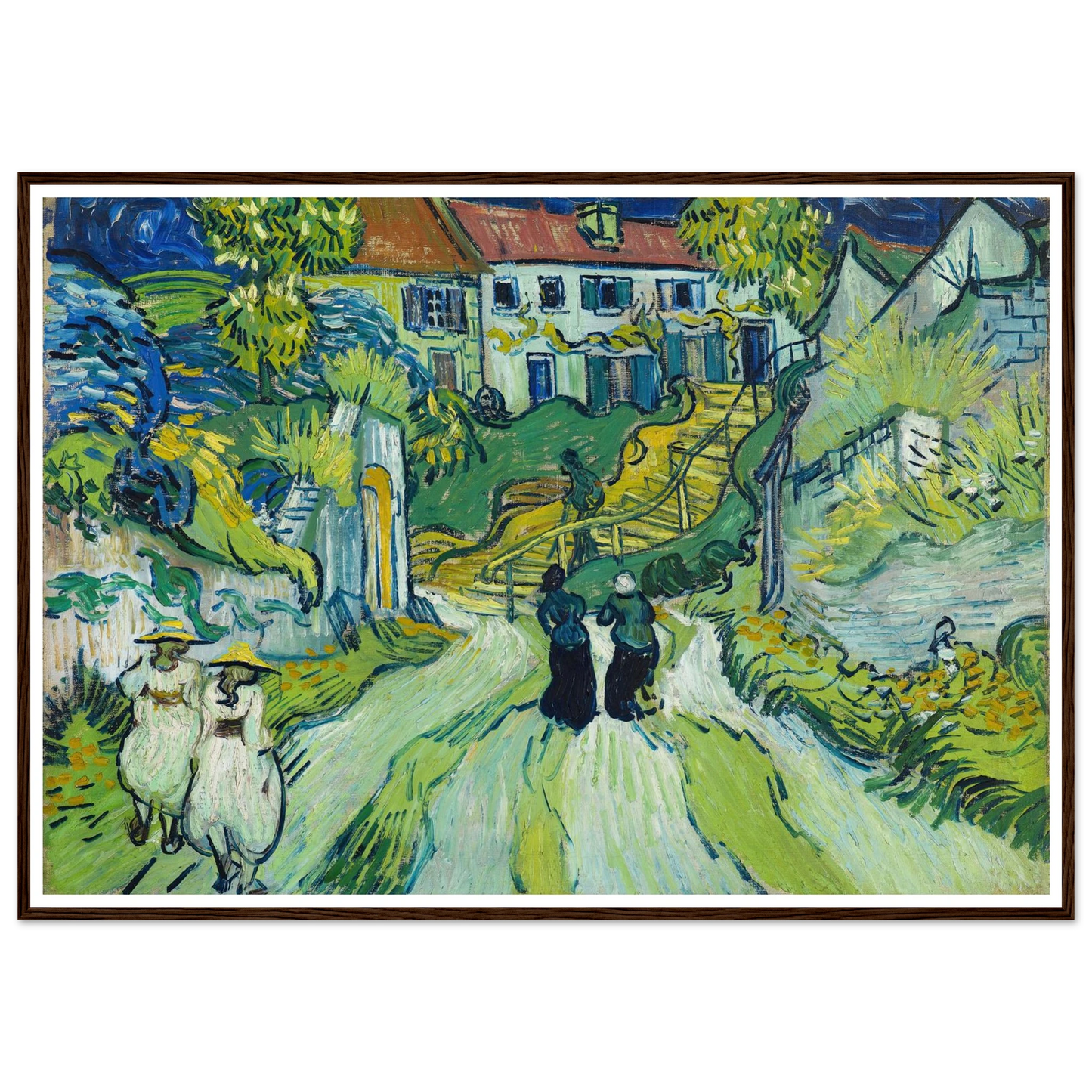 Stairway at Auvers (1890) Art Print | Vincent van Gogh-Quipham Collections
