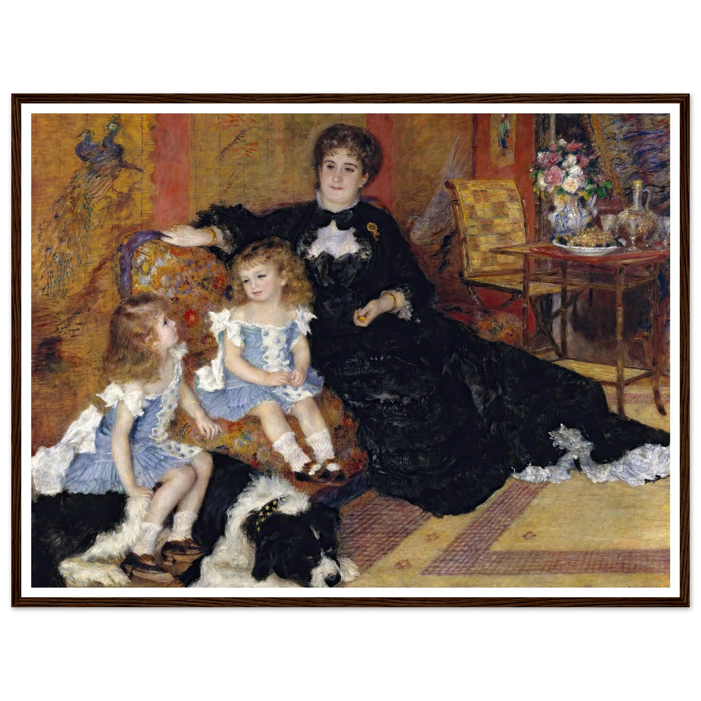 Madame Georges Charpentier (Marguérite-Louise Lemonnier, 1848–1904) and Her Children, Georgette-Berthe (1872–1945) and Paul-Émile-Charles (1875–1895) (1878) Art Print | Pierre Auguste Renoir-Quipham Collections