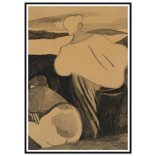 Femmes de pêcheur dans les dunes, vues de dos (1923) Art Print | Leon Spilliaert-Quipham Collections