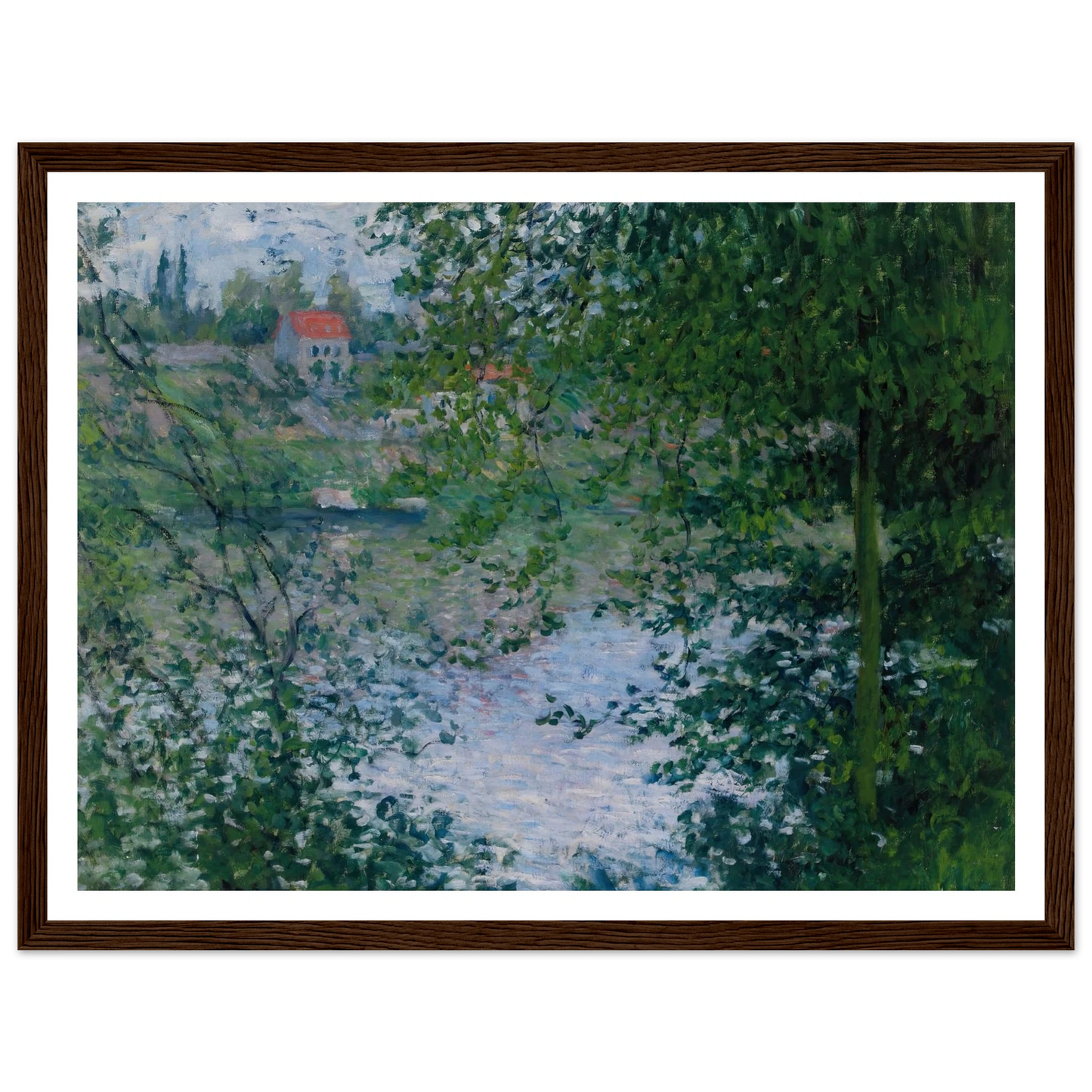 À Travers Les Arbres, Île De La Grande Jatte (1878) Art Print | Claude Monet-Quipham Collections