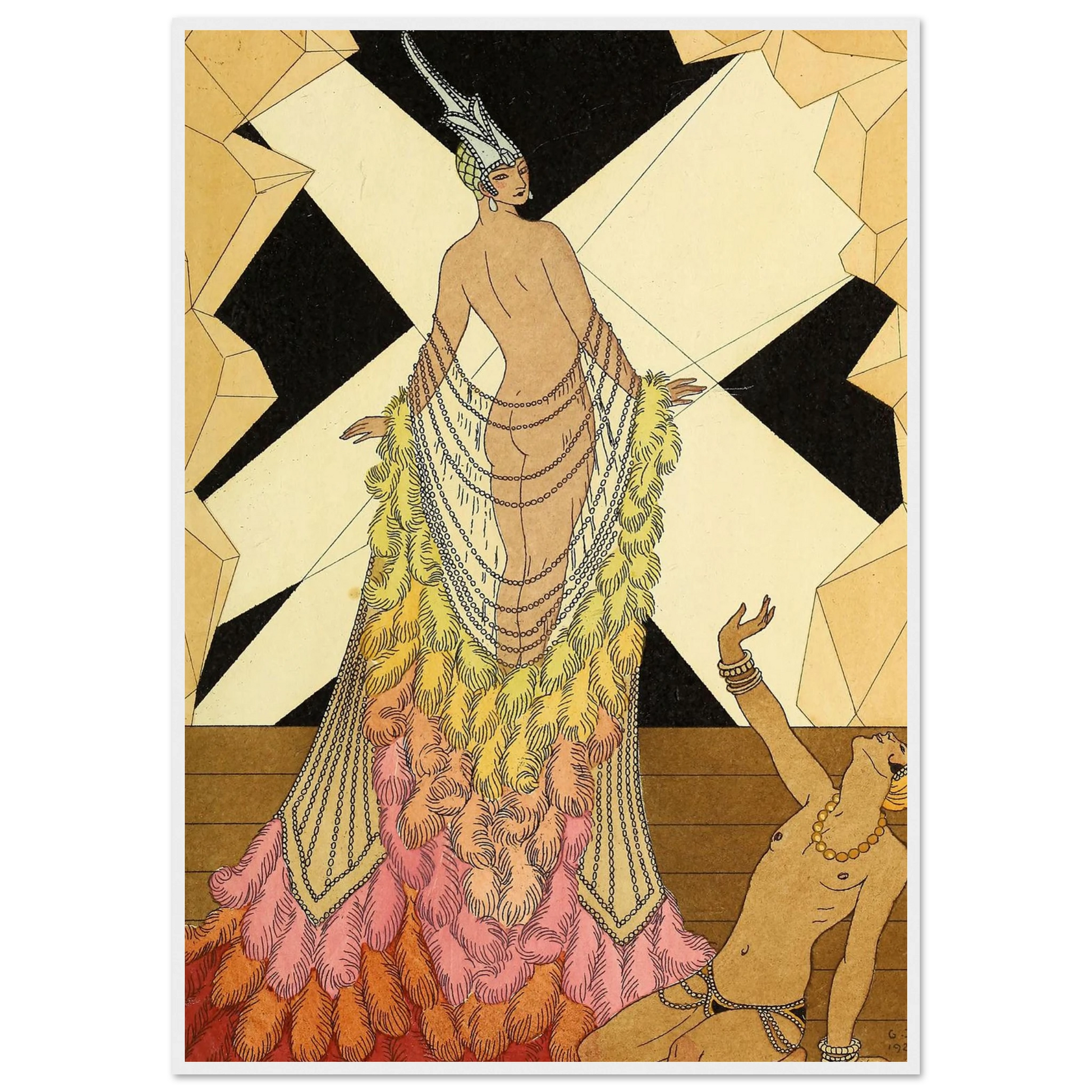 Falbalas et fanfreluches, L’ Orgueil (1925) Art Print | George Barbier-Quipham Collections