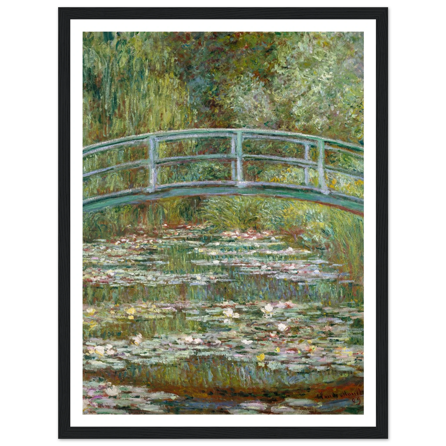Bridge over a Pond of Water Lilies (1899) Art Print | Claude Monet-Quipham Collections
