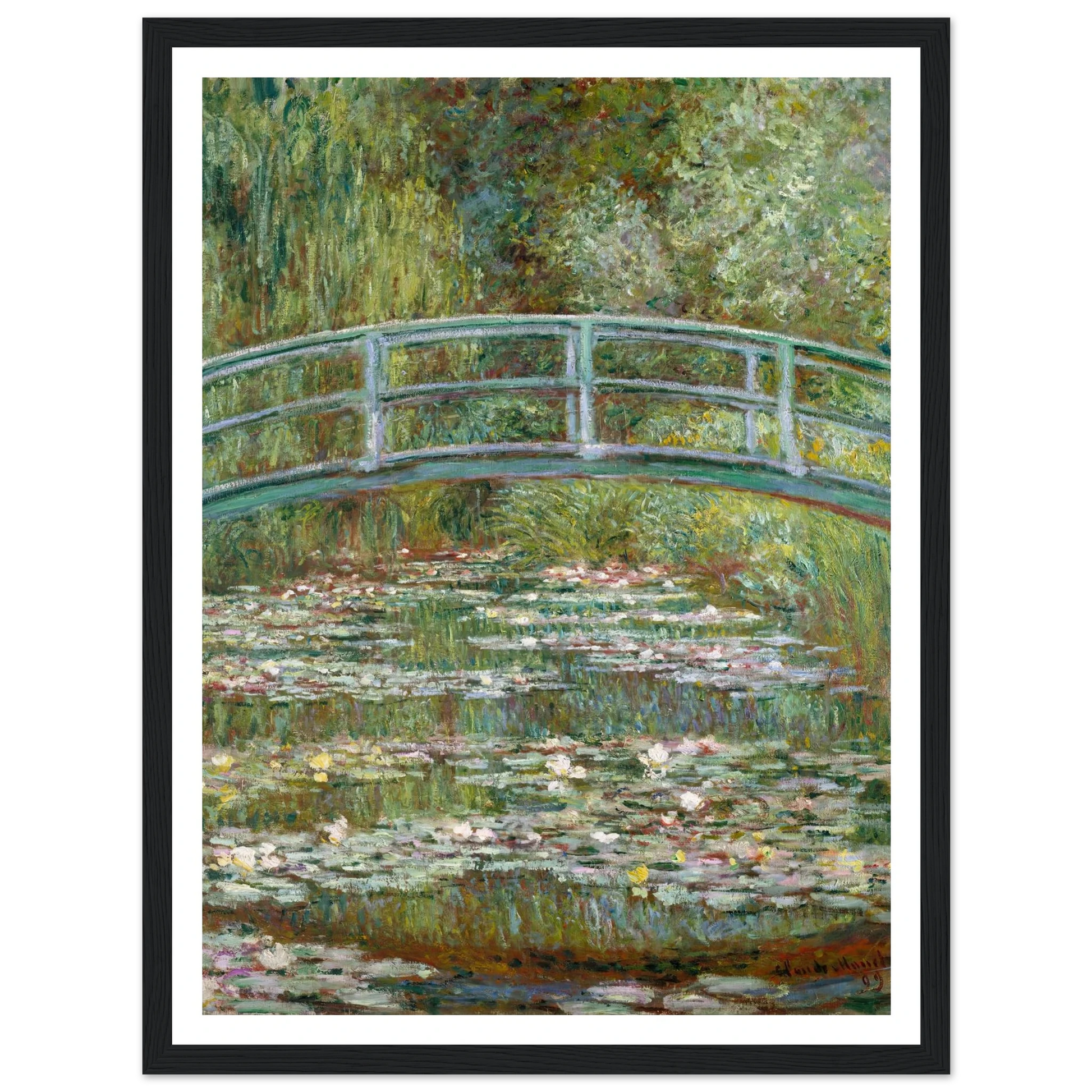 Bridge over a Pond of Water Lilies (1899) Art Print | Claude Monet-Quipham Collections