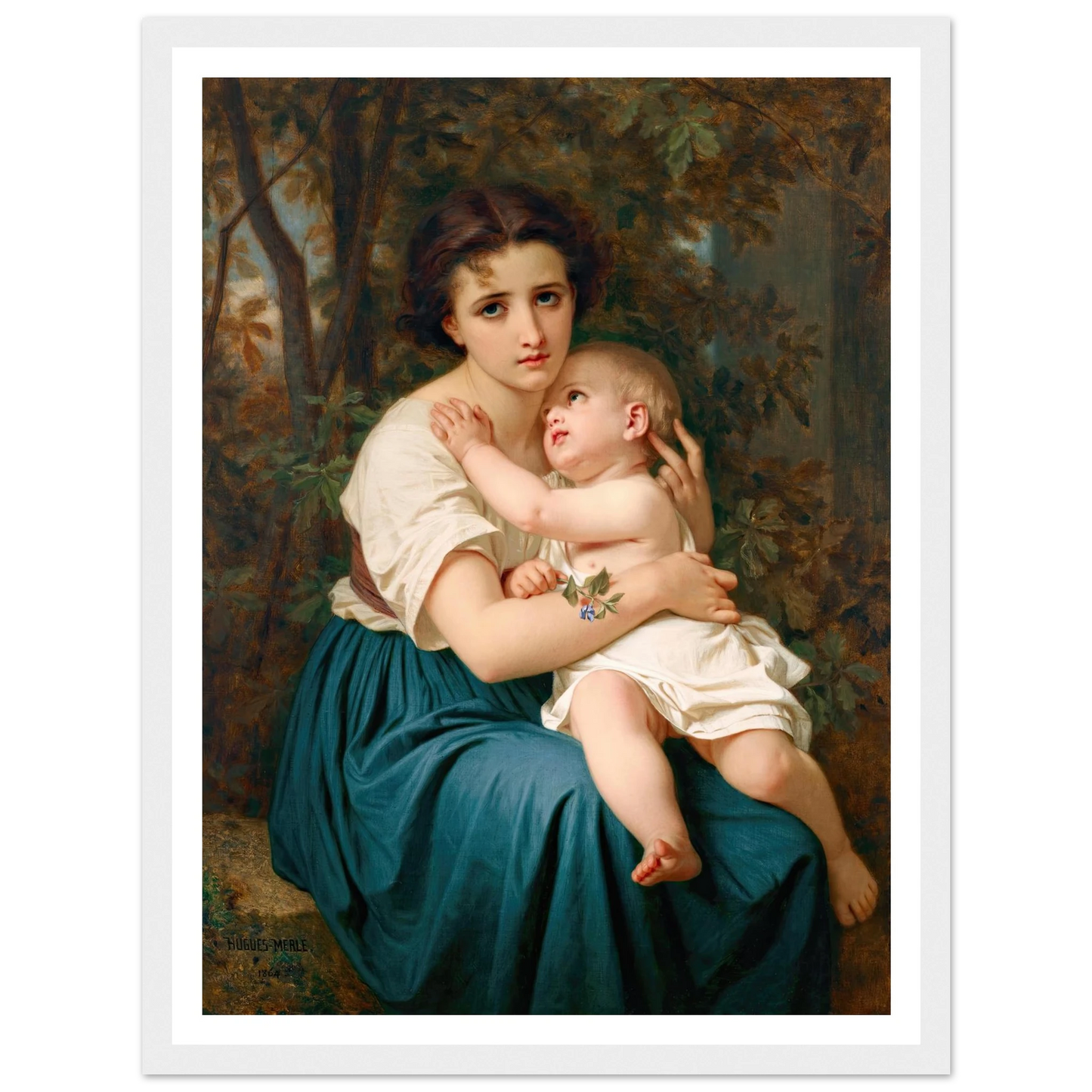 Thoughts of the Future (1864) Art Print | Hugues Merle-Quipham Collections