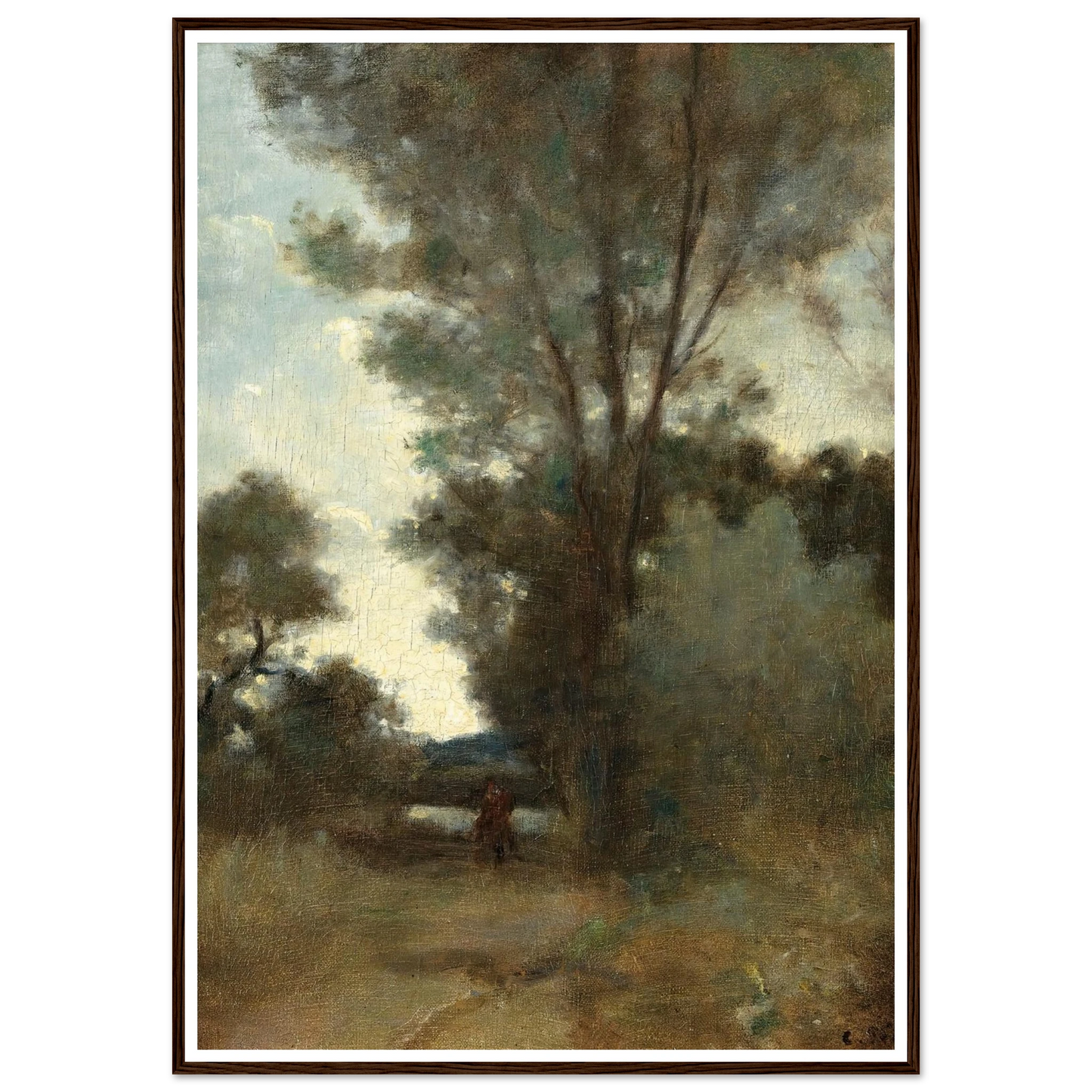 Cavalier À L’orée D’un Bois (circa 1859) Art Print | Camille Pissarro-Quipham Collections