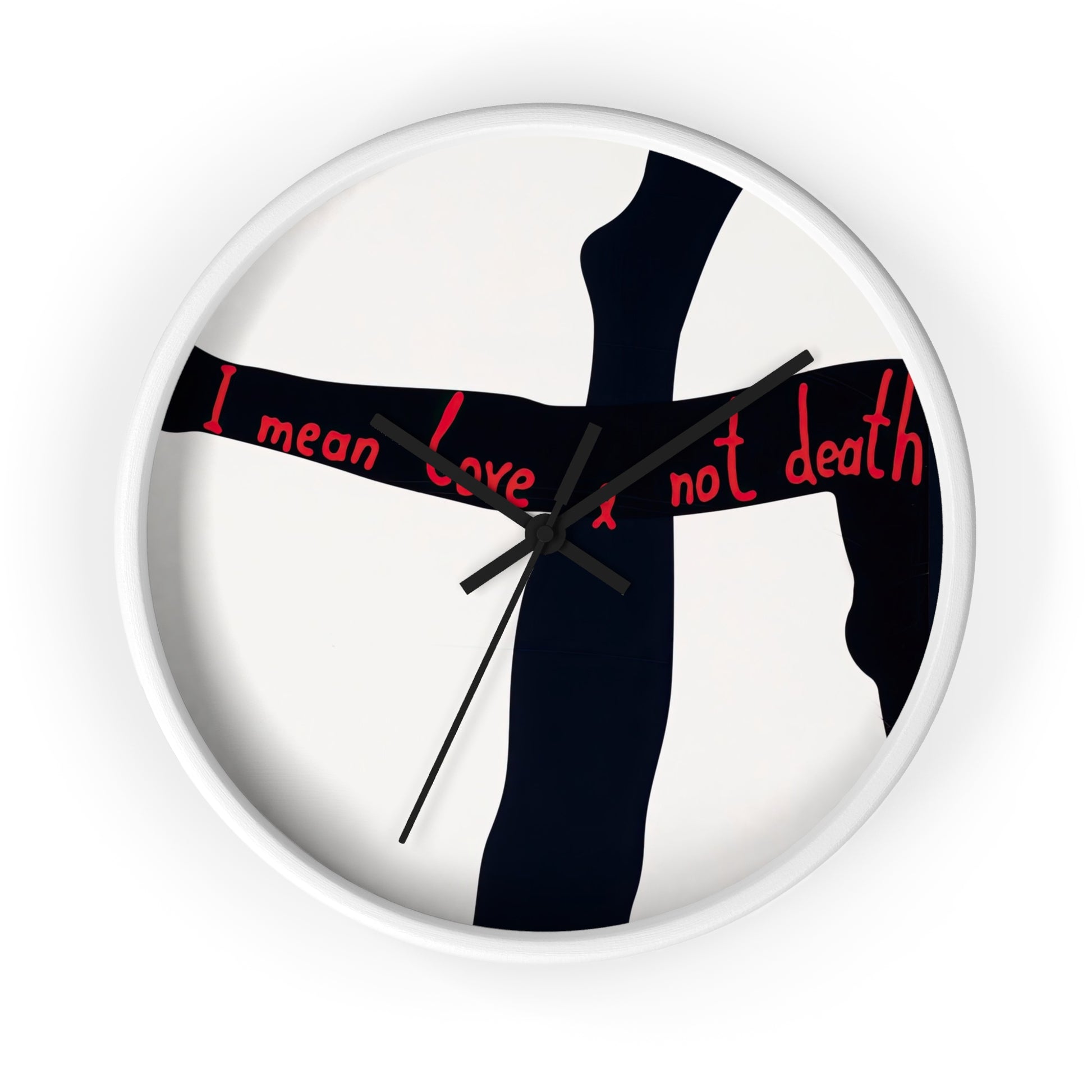 "I mean love, not death" Wall Clock | Yurko Gutsulyak-Quipham Collections