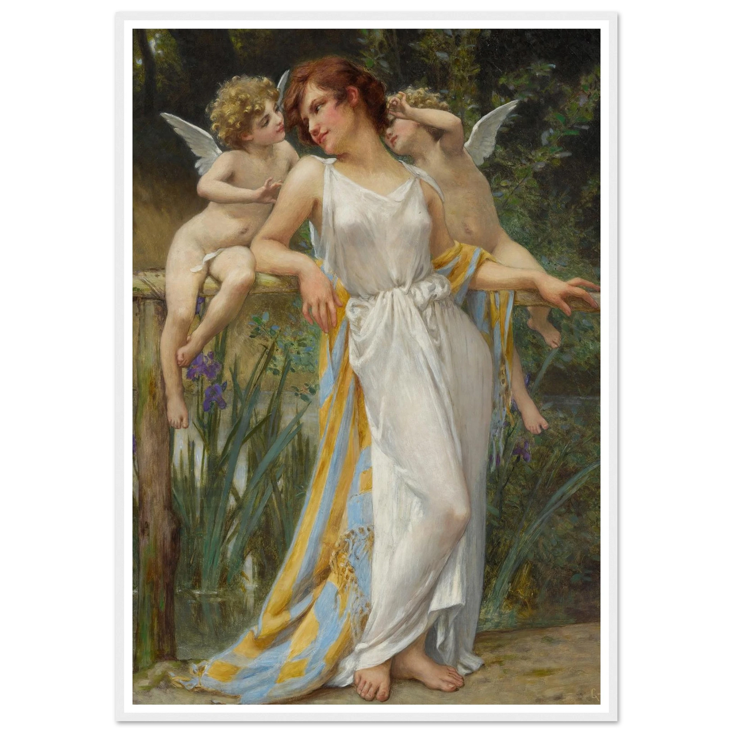 Psyche With Putti Art Print | Guillaume Seignac-Quipham Collections