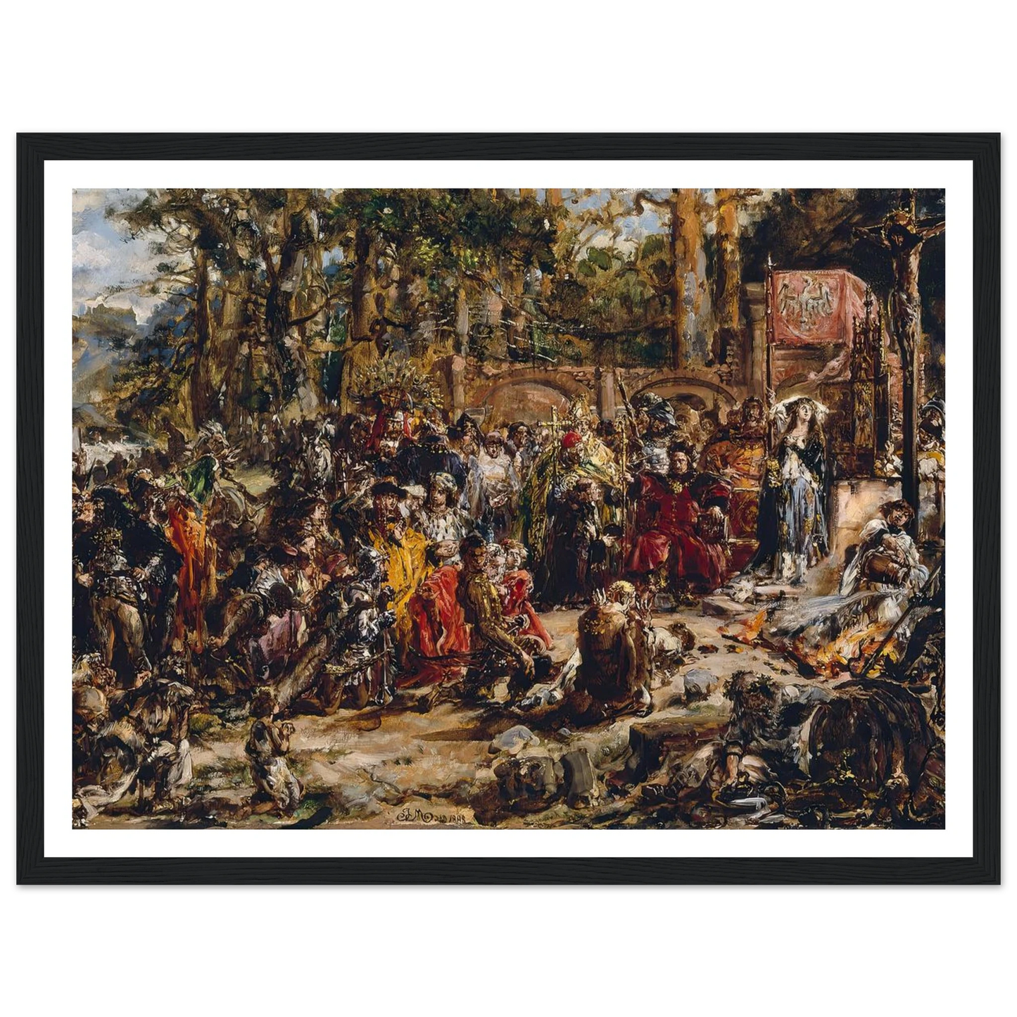 Baptism of Lithuania, from the series “History of Civilization in Poland” (1888) Art Print | Jan Matejko-Quipham Collections