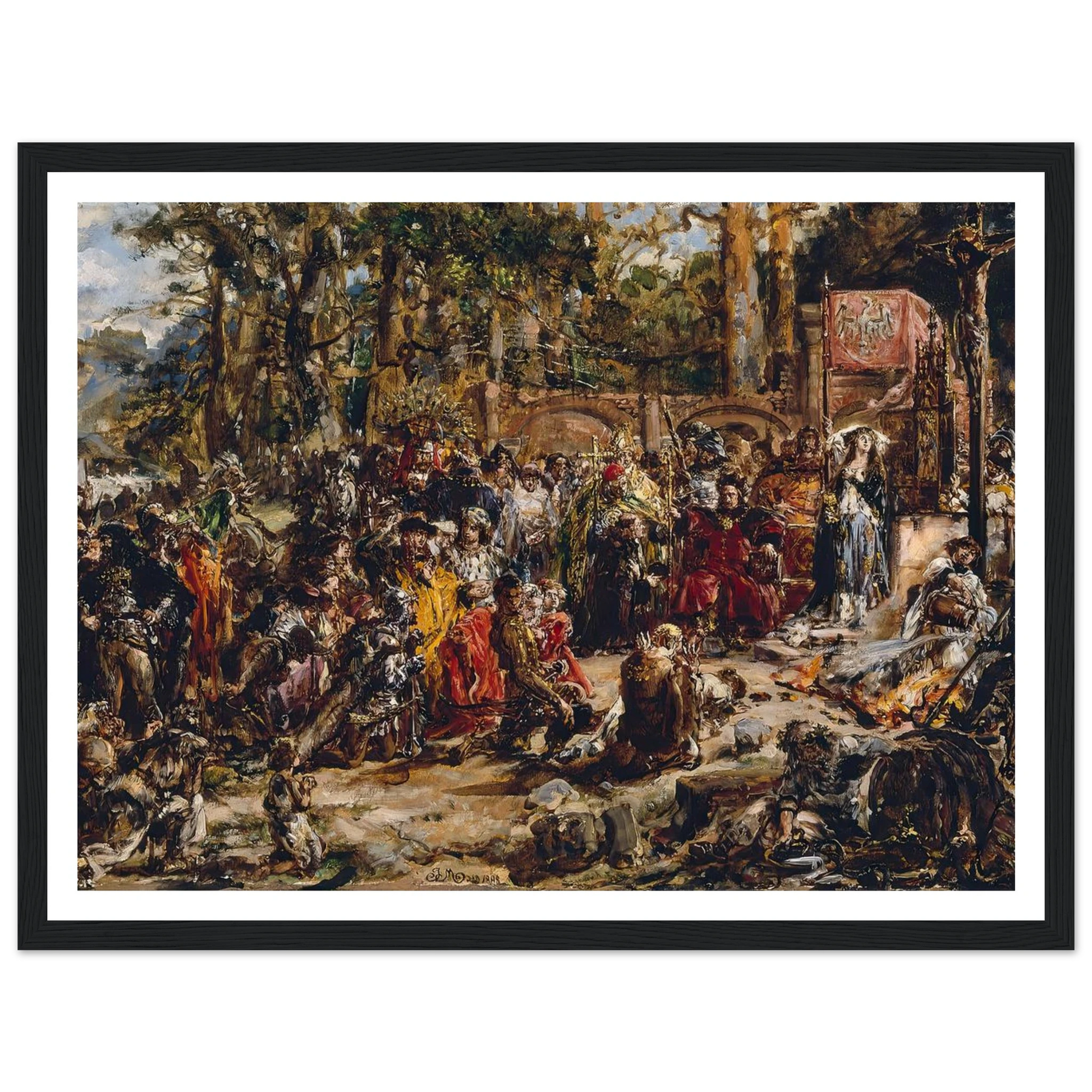 Baptism of Lithuania, from the series “History of Civilization in Poland” (1888) Art Print | Jan Matejko-Quipham Collections