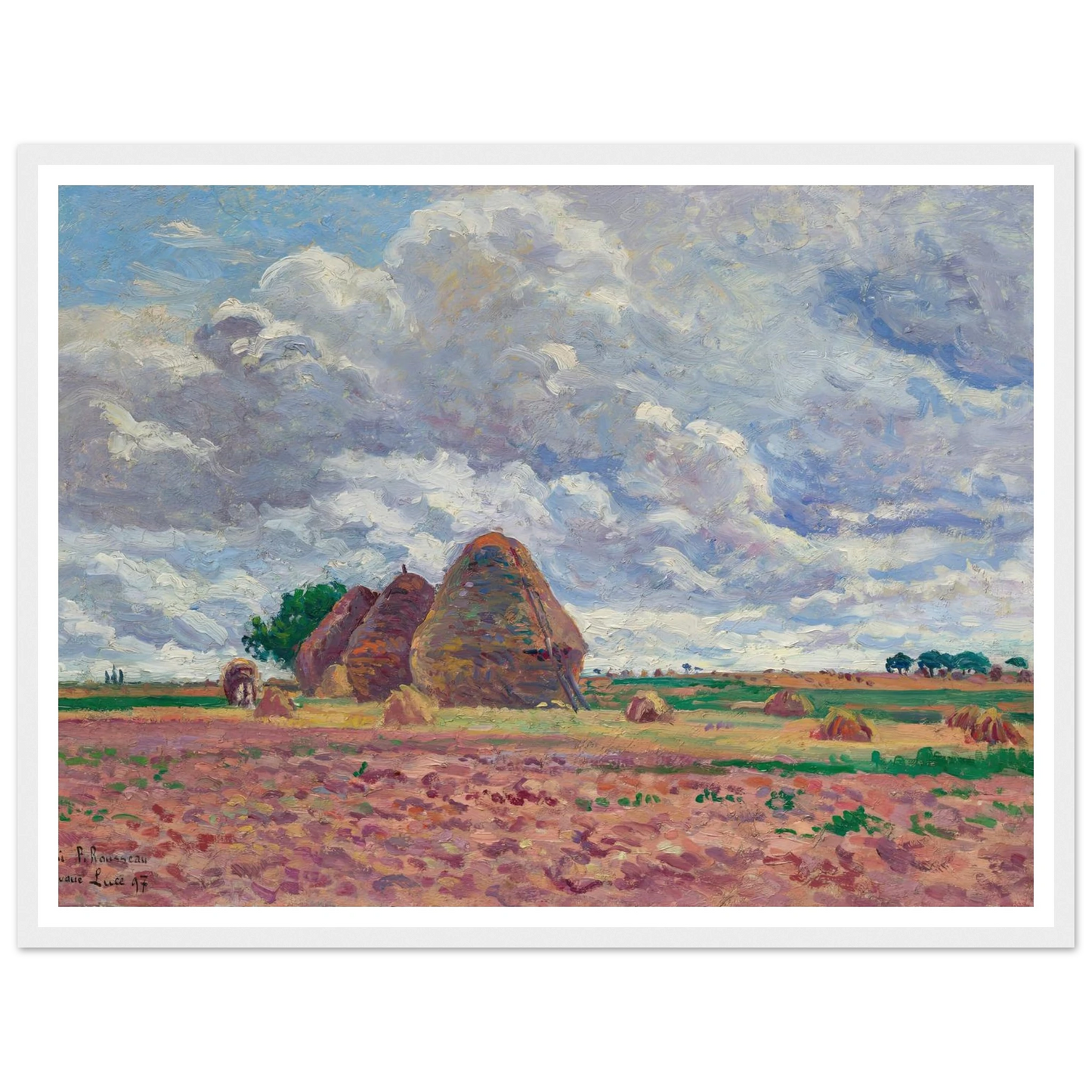 Éragny, Les Meules (1897) Art Print | Maximilien Luce-Quipham Collections